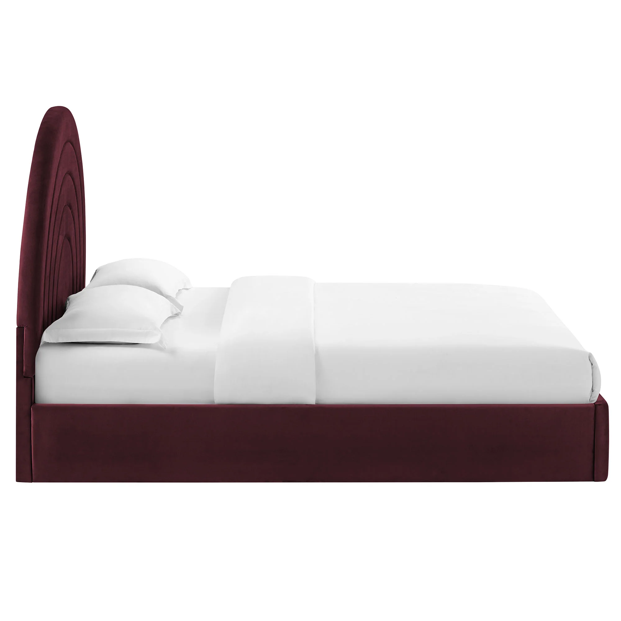 Solana Arched Performance Velvet Full Platform Bed by Modway - Image 30