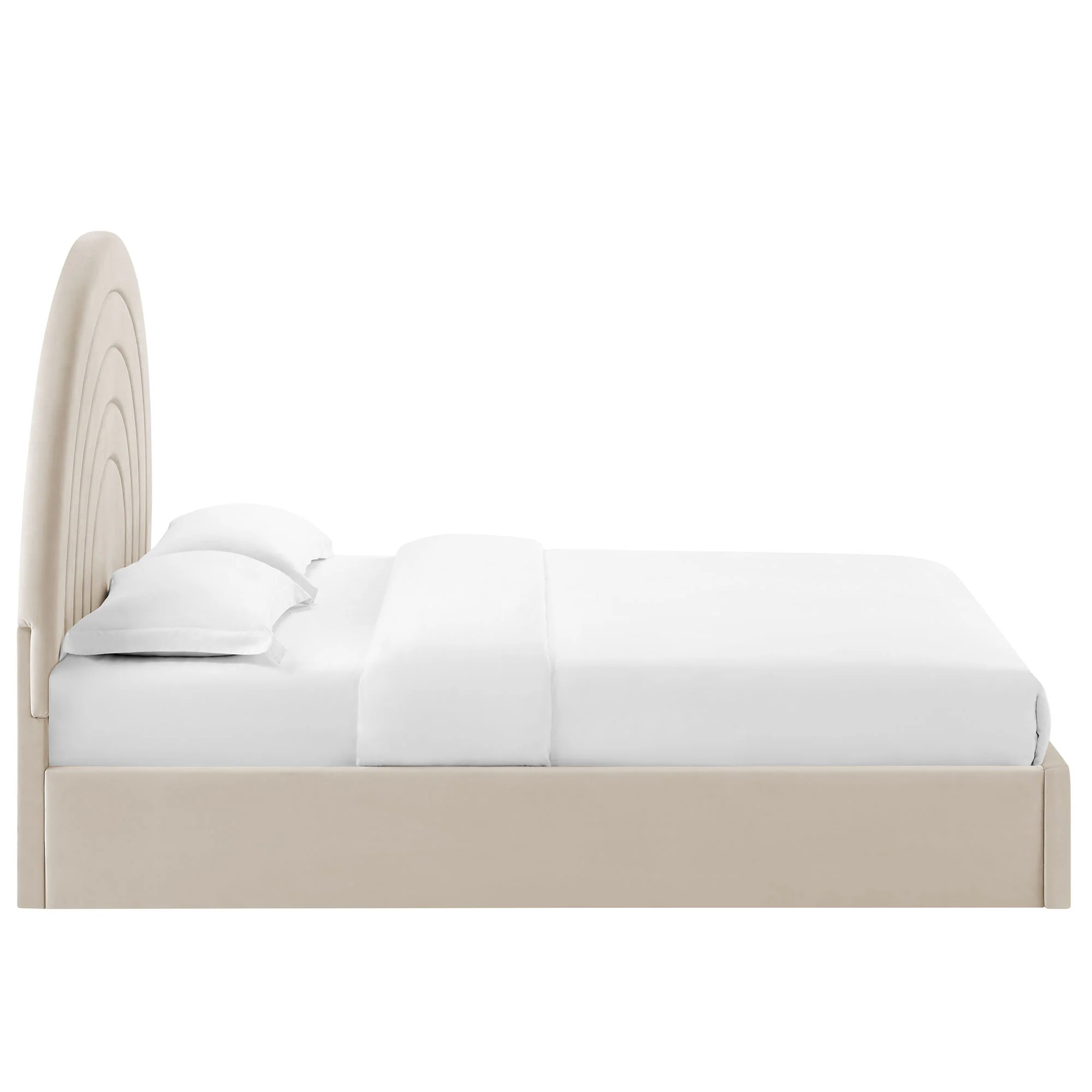 Solana Arched Performance Velvet Full Platform Bed by Modway - Image 4