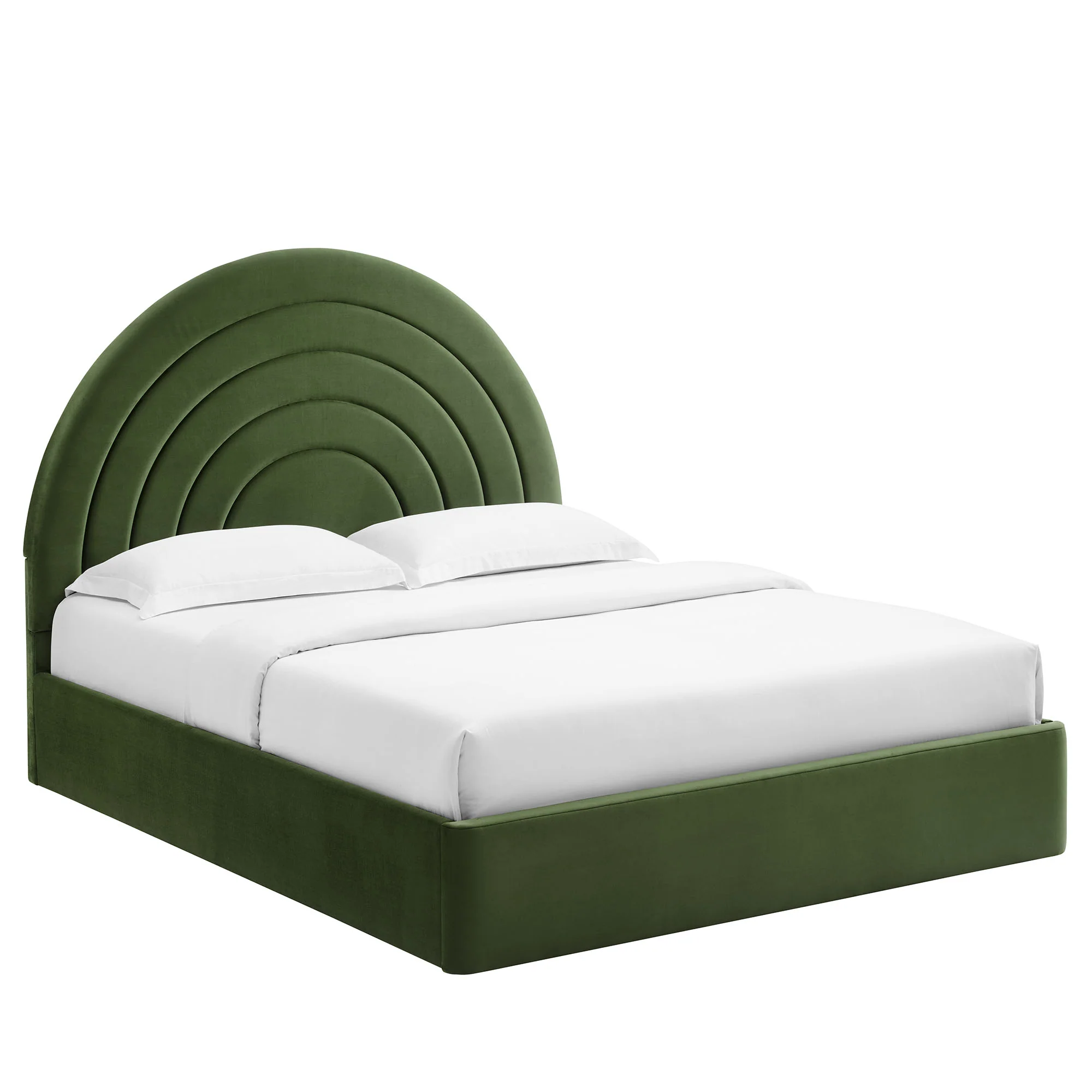 Solana Arched Performance Velvet King Platform Bed by Modway - Image 19