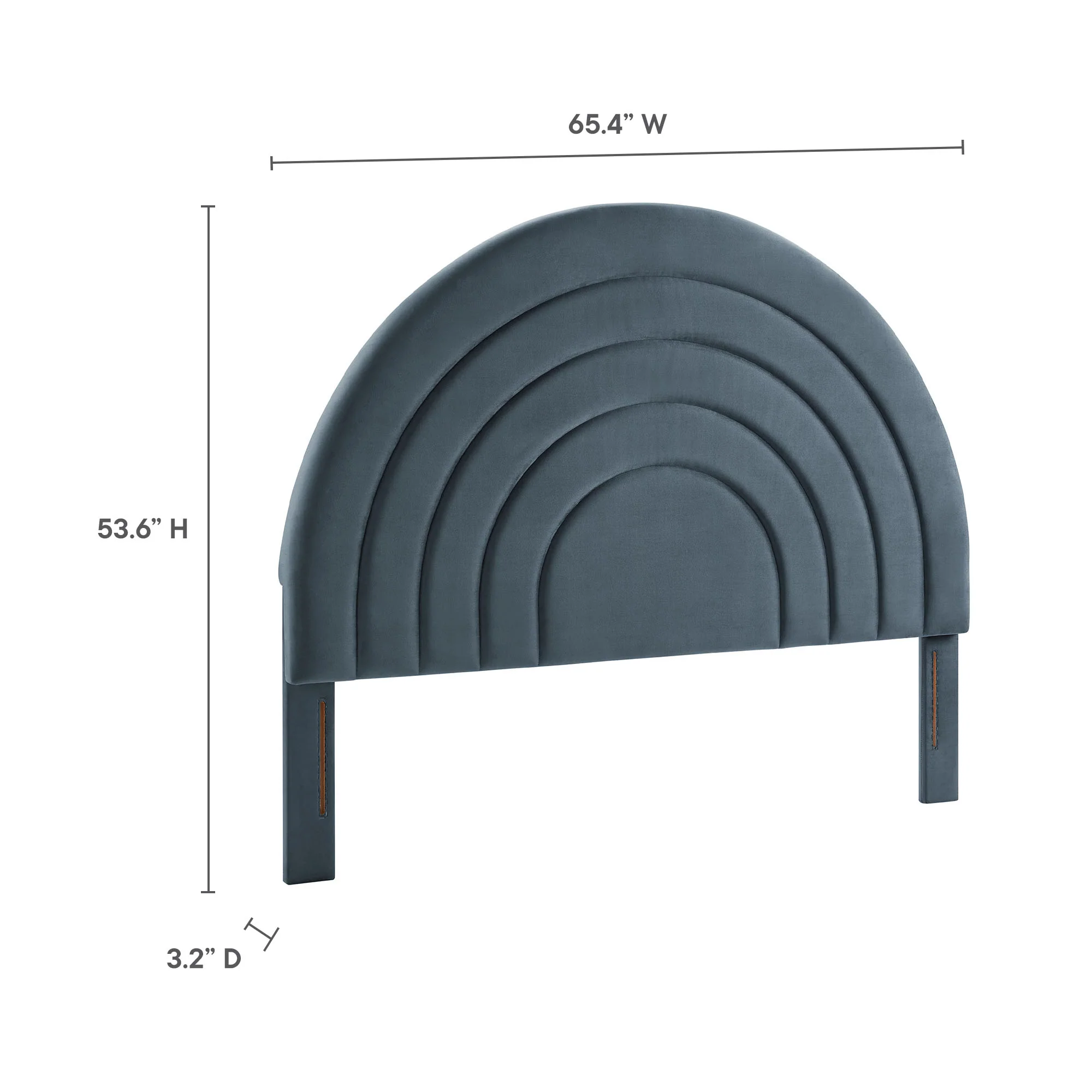 Solana Arched Performance Velvet Queen Headboard by Modway - Image 14
