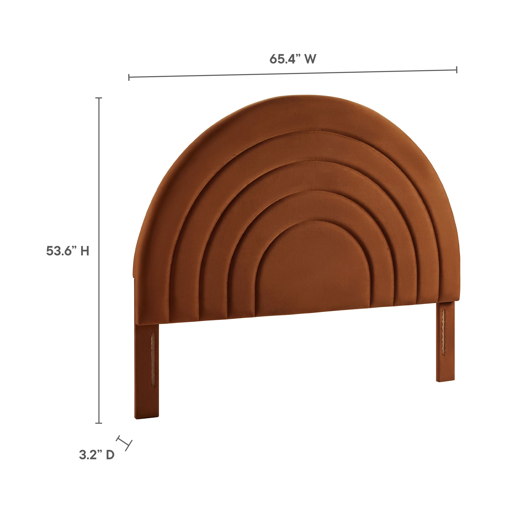 Solana Arched Performance Velvet Queen Headboard by Modway - Image 35