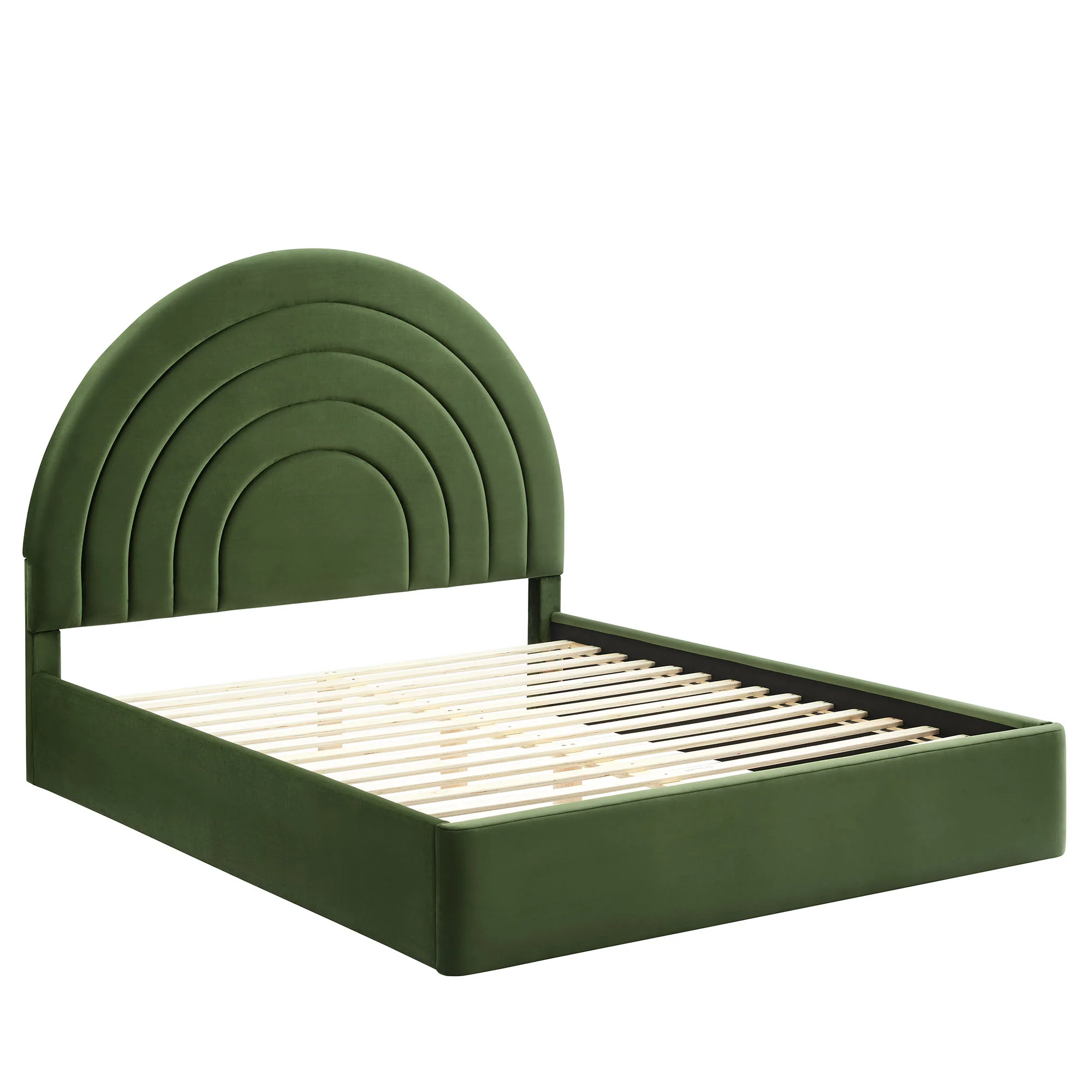Solana Arched Performance Velvet Queen Platform Bed by Modway - Image 20