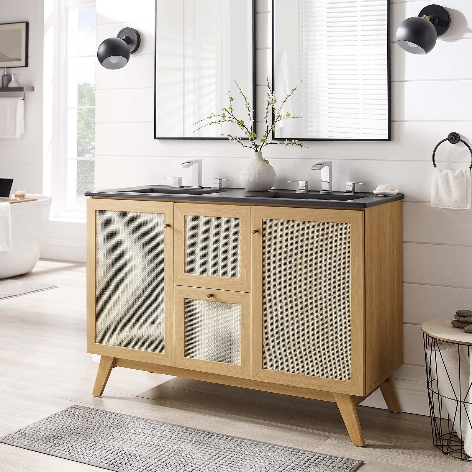 Soma 48” Double Sink Bathroom Vanity By Modway - EEI-6722