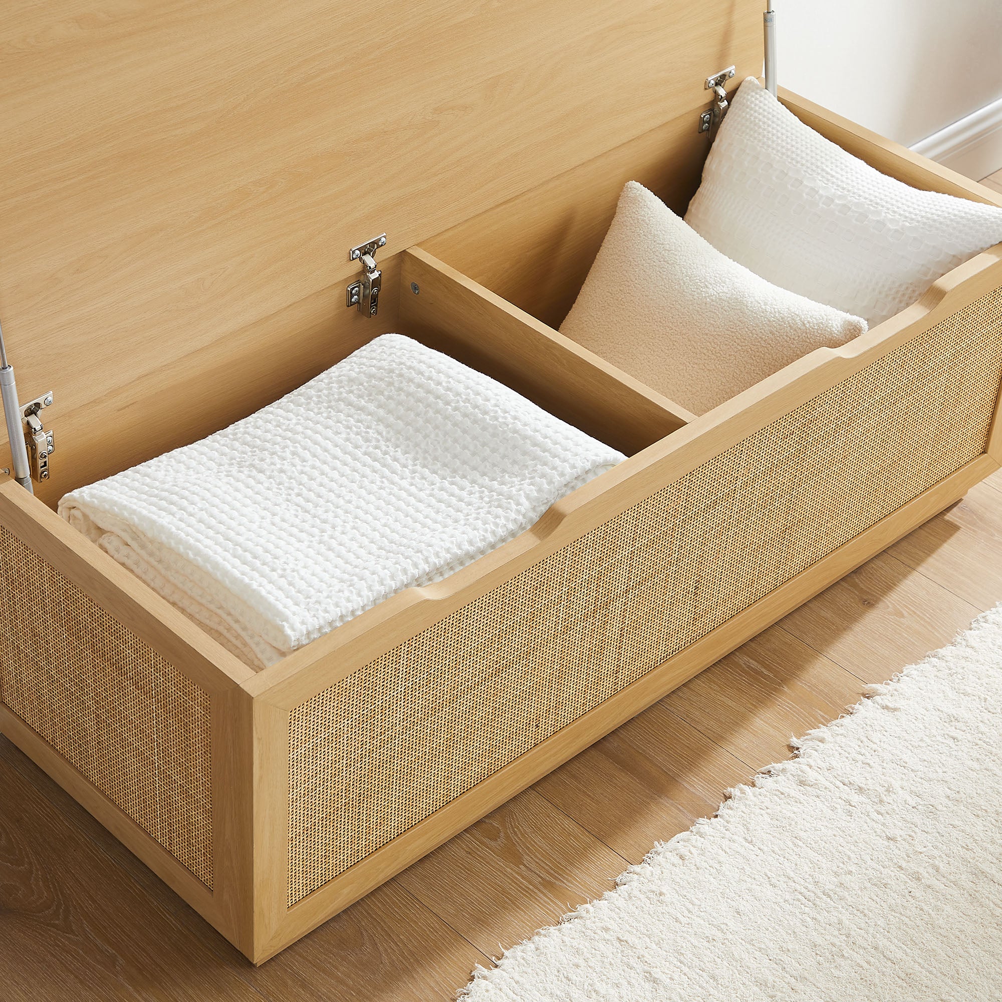 Soma Fluted 3-in-1 Hall Tree With Storage Bench and Coat Rack by Modway - Image 5