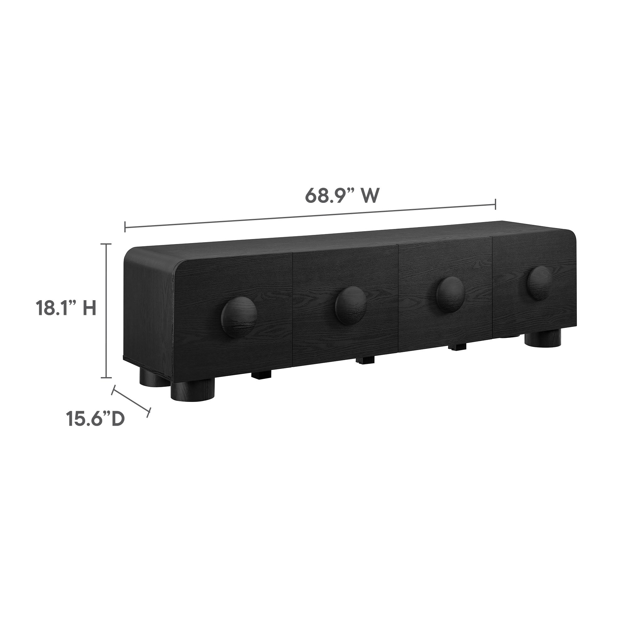 Sonnet 69" Low Profile TV Stand by Modway - Image 20