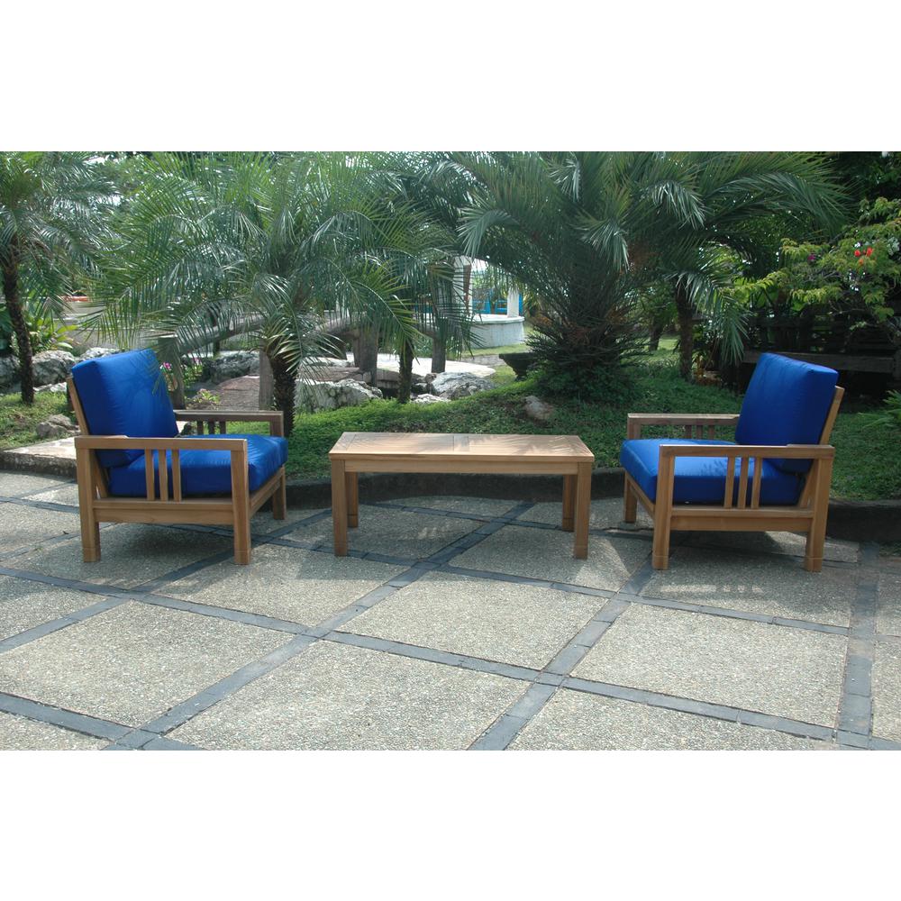 Southbay Deep Seating 3-Pieces Conversation Set B By Anderson Teak