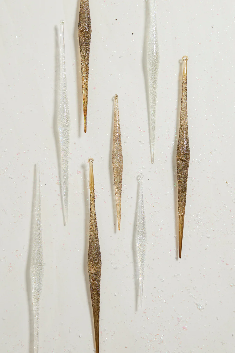 Sparkle Icicle Ornament Set of 8 By Accent Decor - Image 4