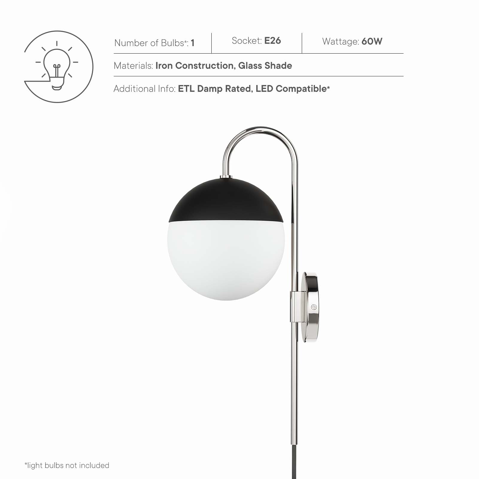 Stellar 1-Light Wall Sconce By Modway - EEI-5654 - Image 7
