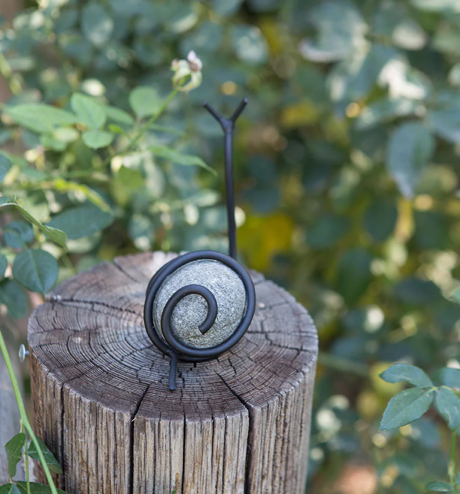 Stone Snail Set of 6 By Garden Age Supply - Image 2
