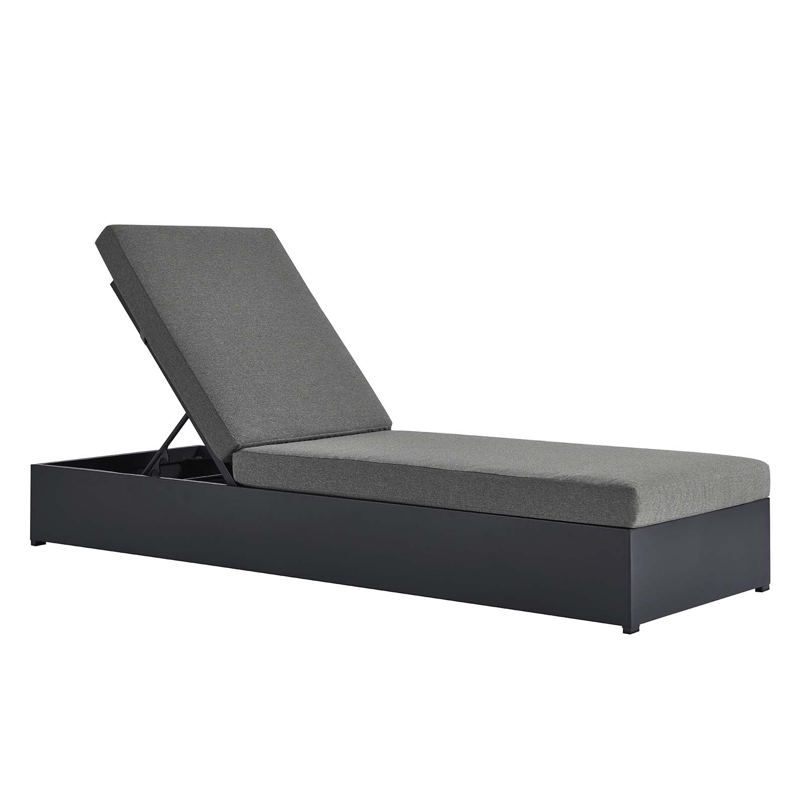 Tahoe Outdoor Patio Powder-Coated Aluminum Chaise Lounge Chair By Modway - EEI-6634 - Image 2