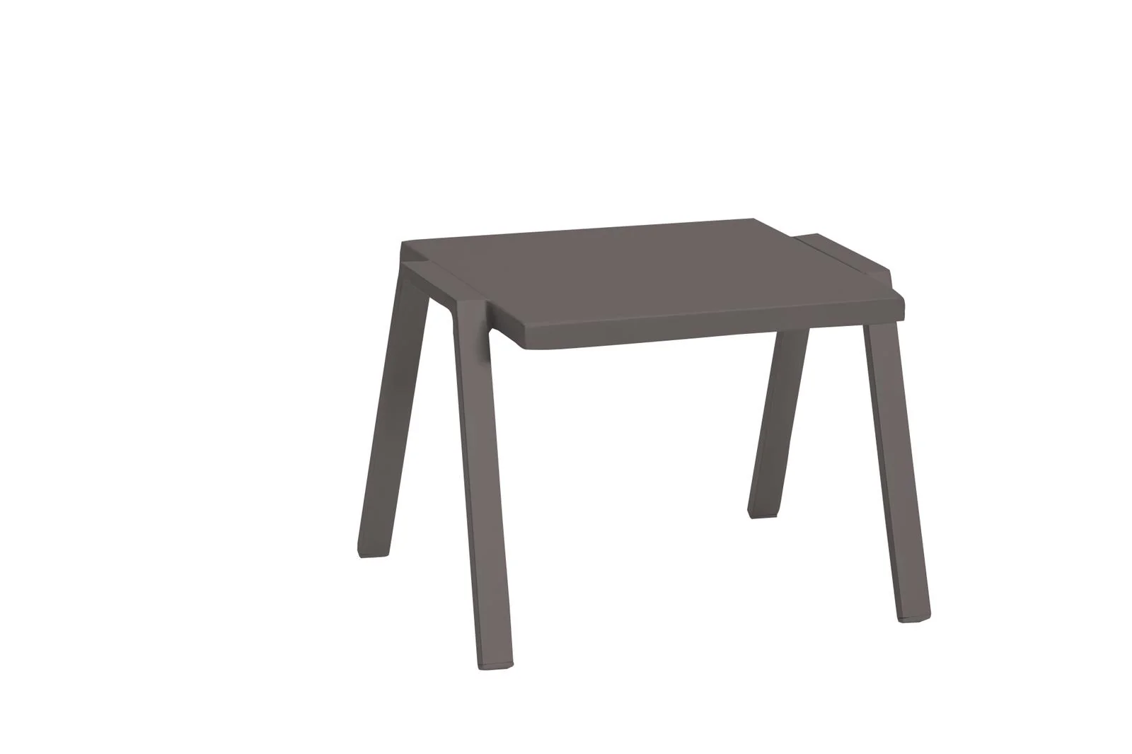 Taupe Aluminum Side Table By Homeroots
