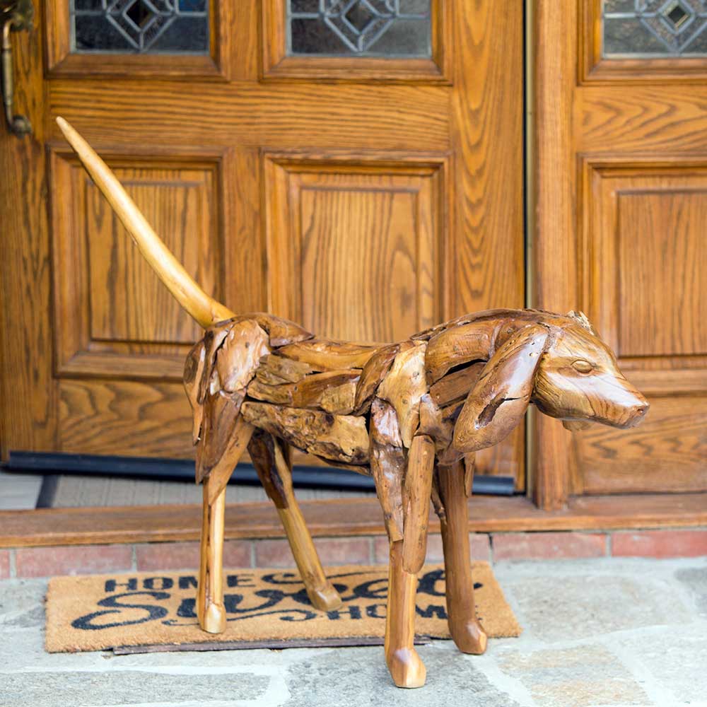Teak Walking Dog By Garden Age Supply - Image 2