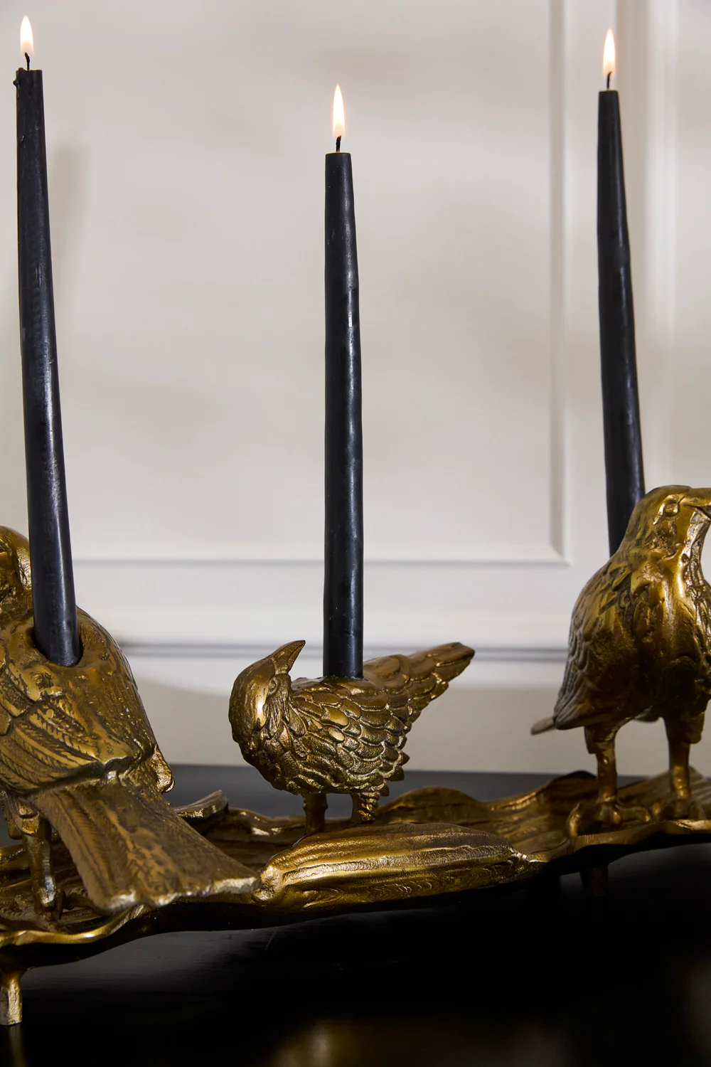 Three Ravens Candleholder By Accent Decor