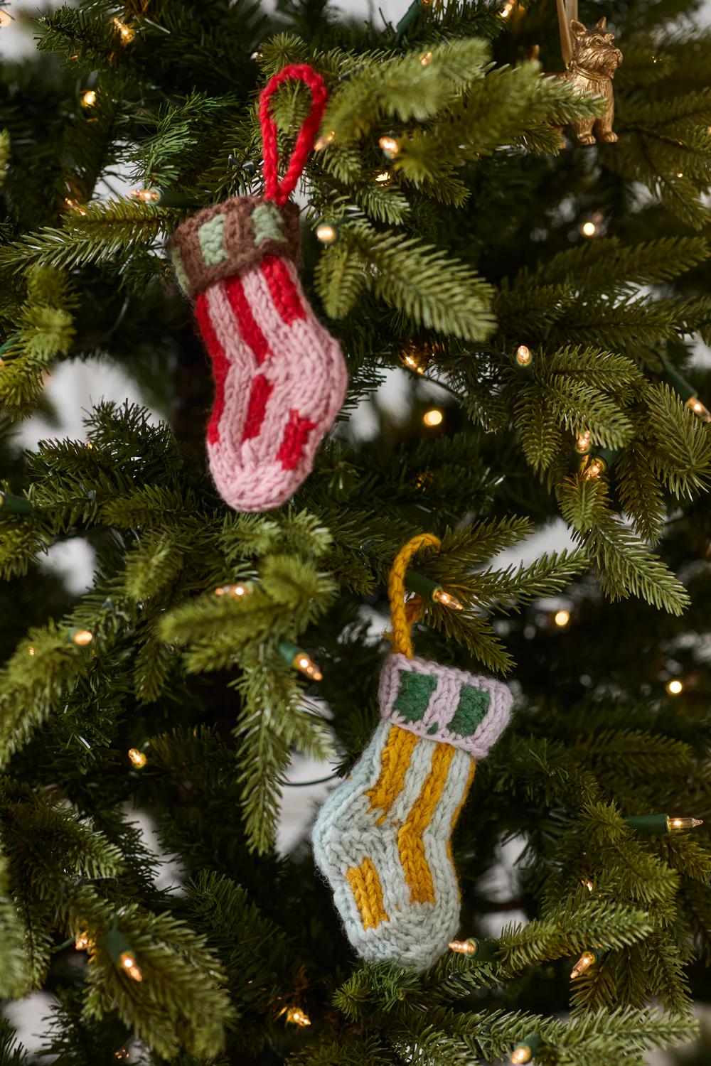 Tiny Stocking Ornament Set of 4 By Accent Decor - Image 4