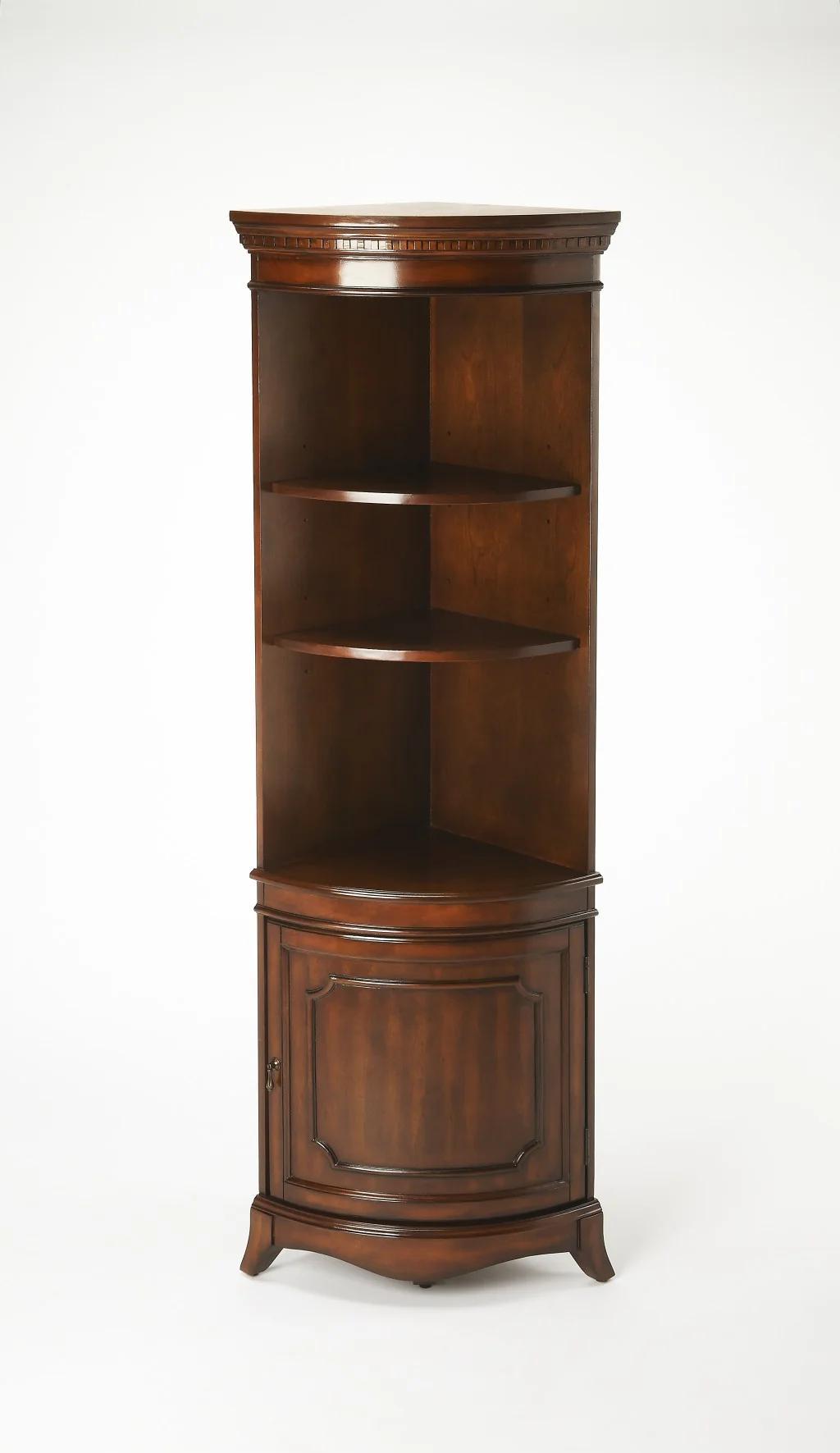 Traditional Cherry Corner Cabinet By Homeroots