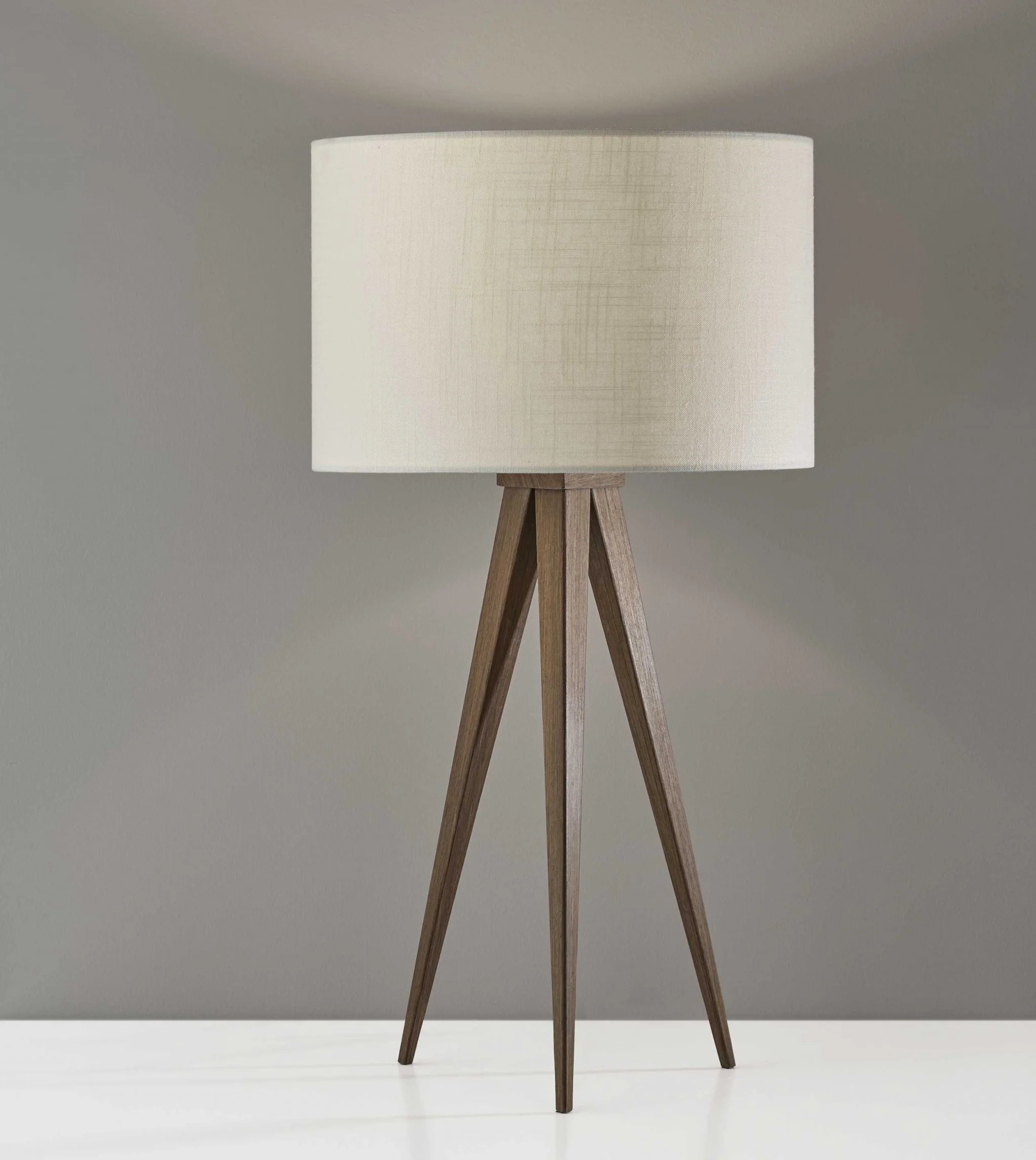 Treble Walnut Wood Table Lamp By Homeroots