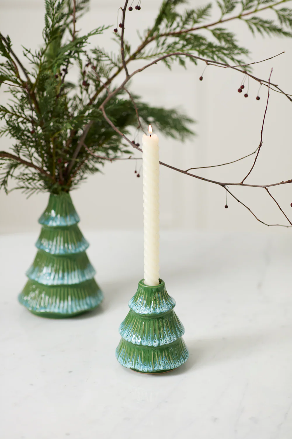 Tree Frost Candleholder Set of 4 By Accent Decor - Image 3