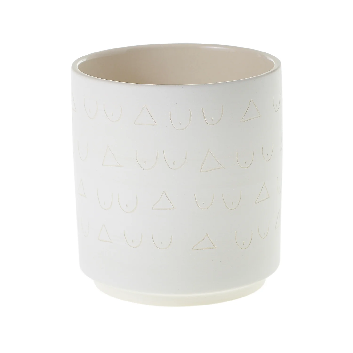 Triangles and Tatas Pot Set of 8 By Accent Decor - Image 6