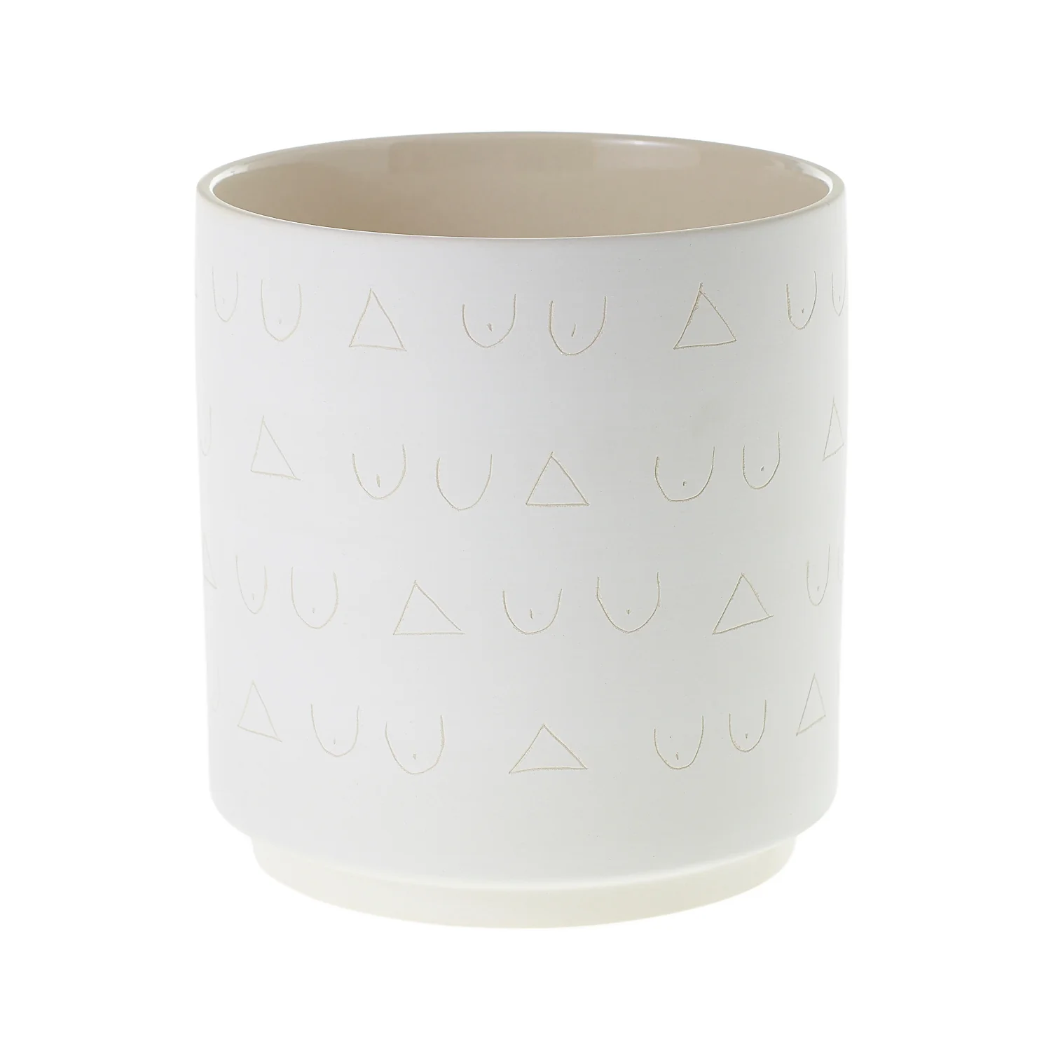 Triangles and Tatas Pot Set of 8 By Accent Decor - Image 8
