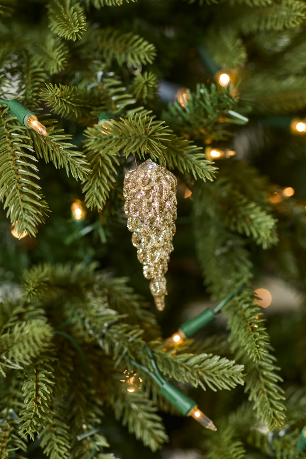 Twinkling Pinecone Ornament Set of 8 By Accent Decor - Image 5