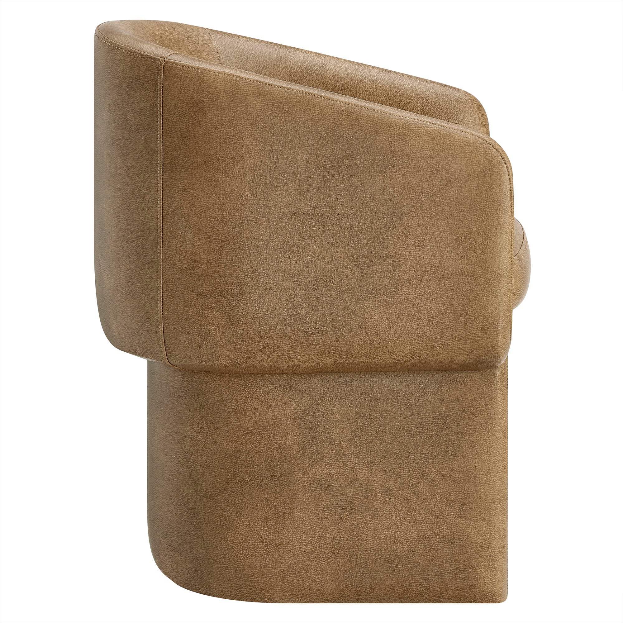 Verity Barrel Back Vegan Leather Dining Chair by Modway - Image 11