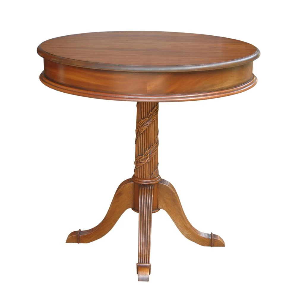 Victorian Pedestal Side Table By Anderson Teak