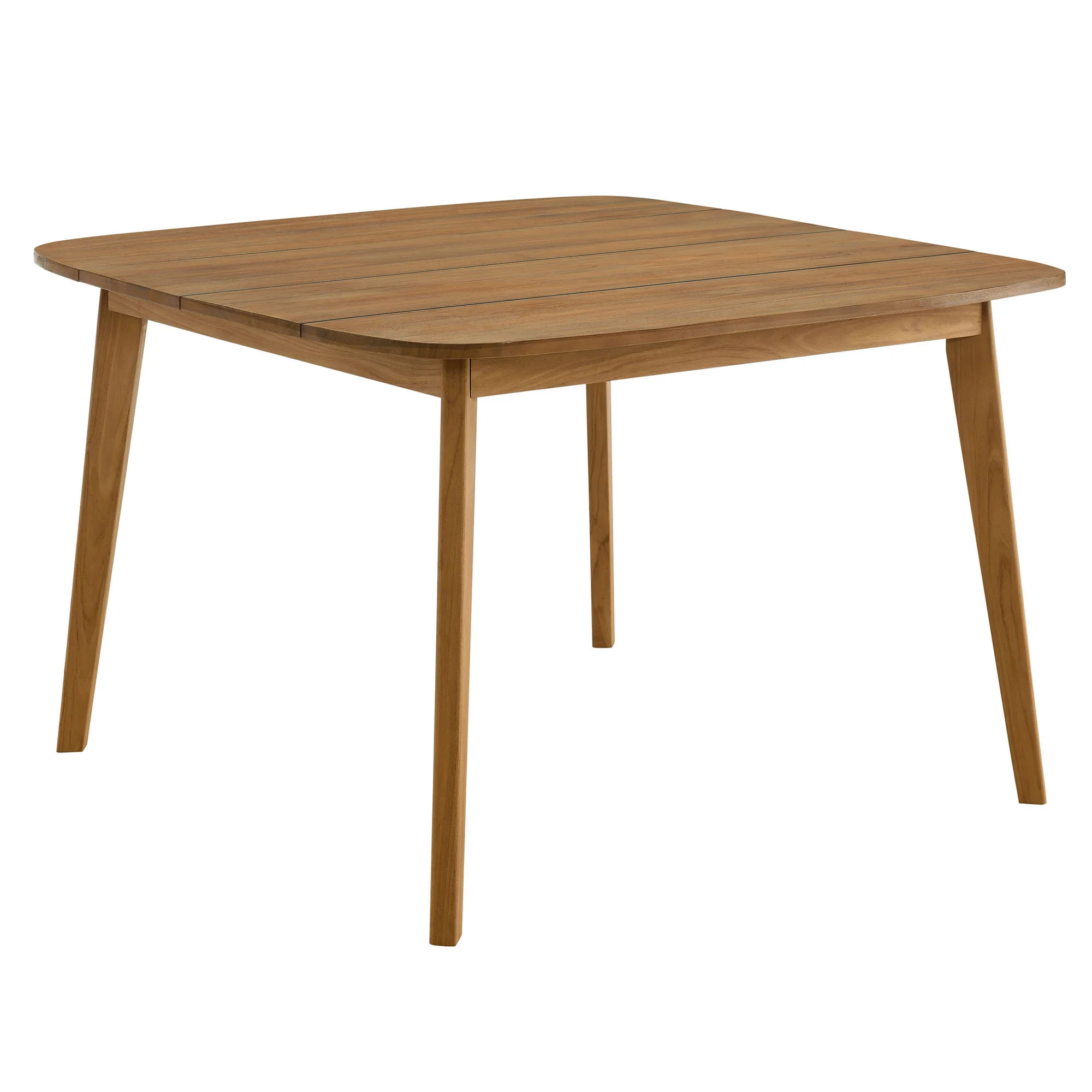 Vienna 46" Square Outdoor Patio Teak Wood Dining Table by Modway - Image 2