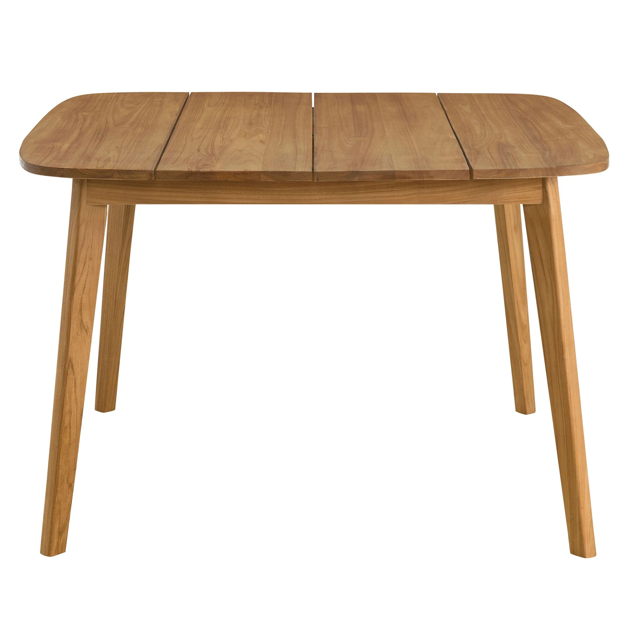 Vienna 46" Square Outdoor Patio Teak Wood Dining Table by Modway - Image 3