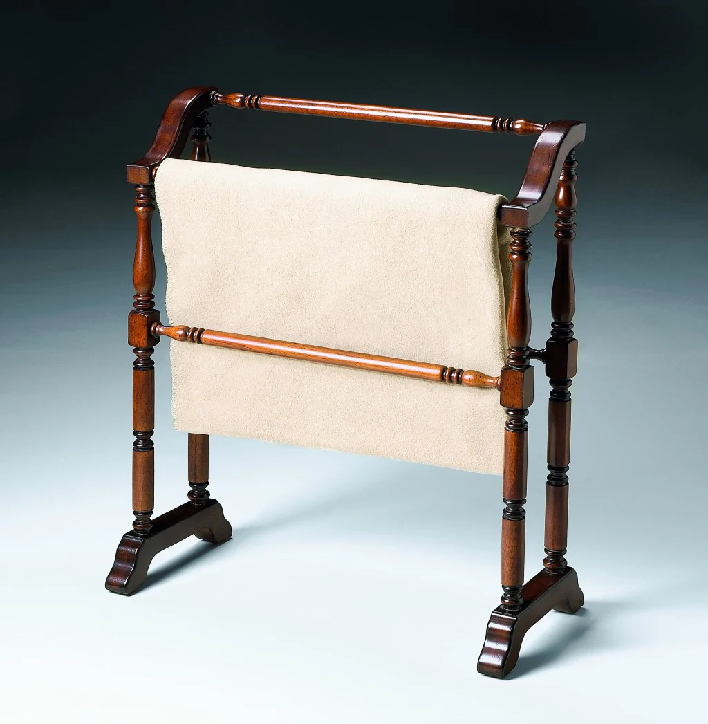Vintage Deep Cherry Blanket Stand By Homeroots