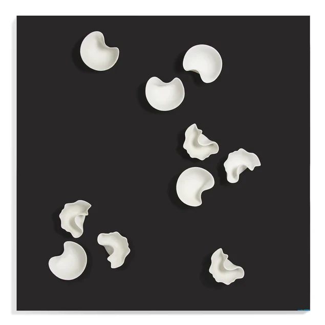 Wall Play Substrate Black W/ Organic Cream/ Lt. Grey By Gold Leaf Design Group