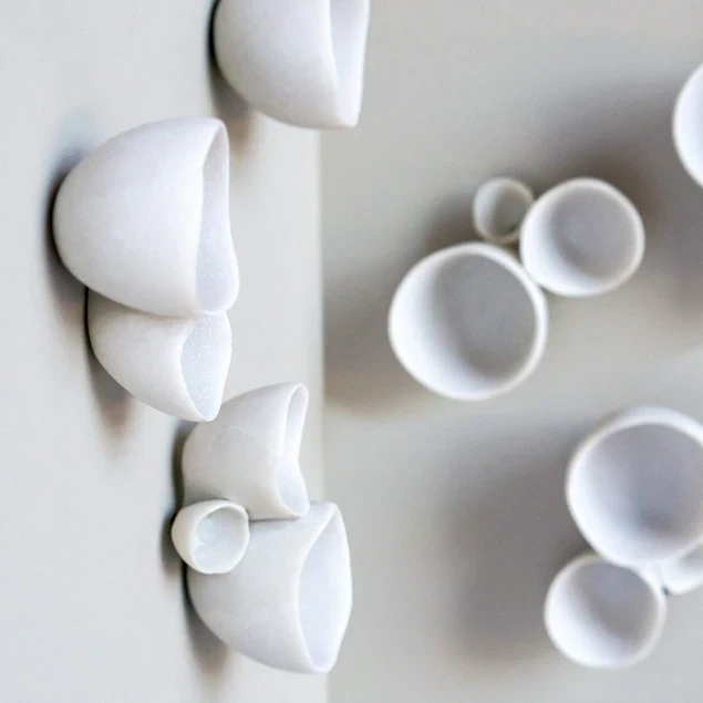 Wall Play Trio, Cream/Lt Grey Set Of 10 By Gold Leaf Design Group