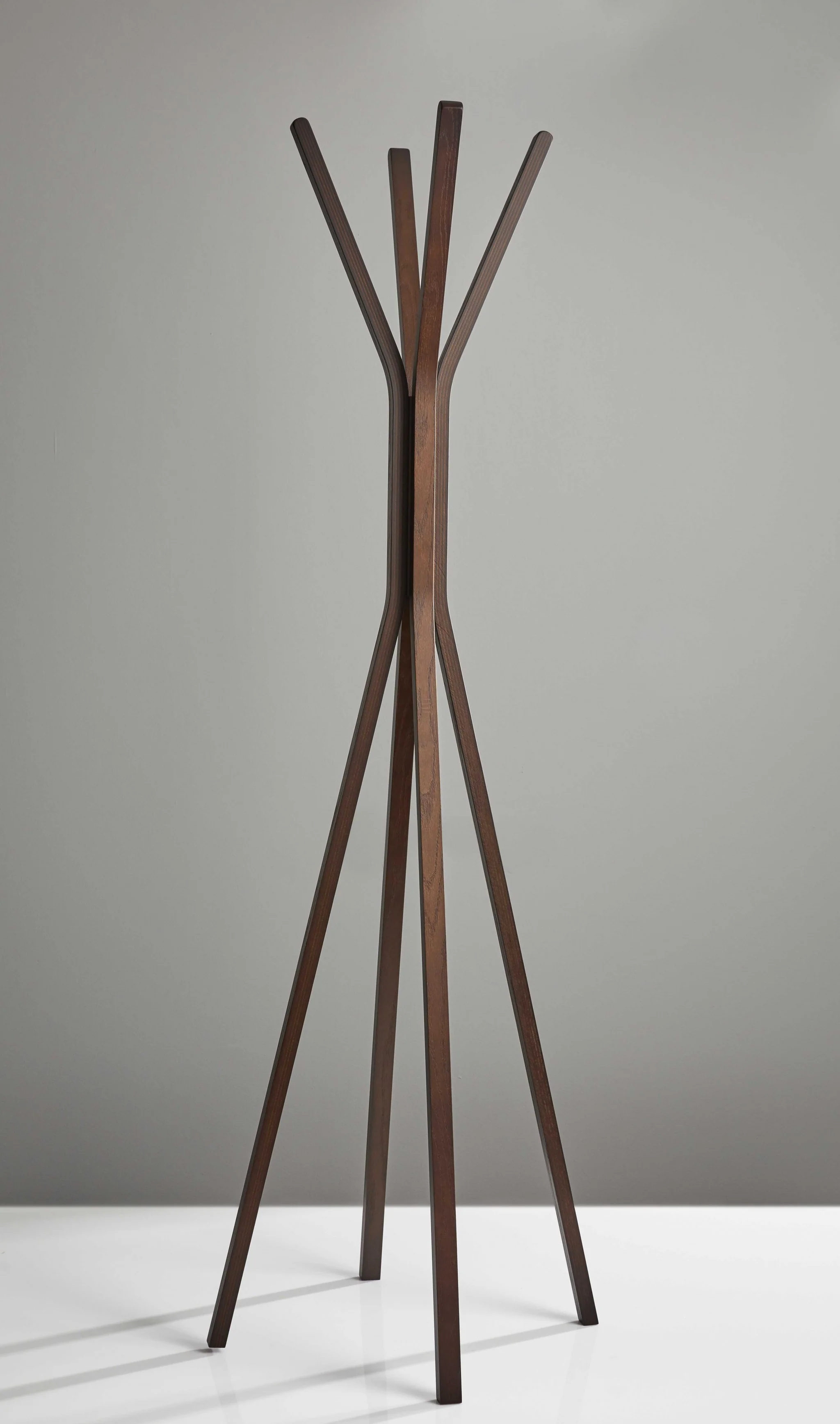 Walnut Coat Rack By Homeroots - Image 4