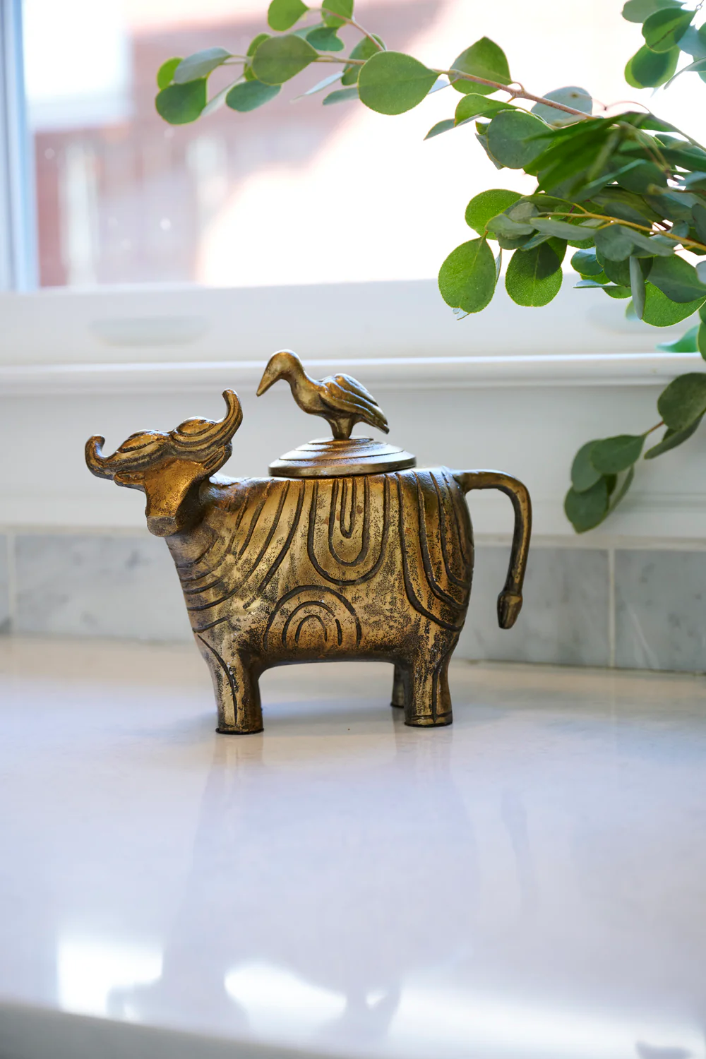 Water Buffalo Sculpture Set of 2 By Accent Decor - Image 4