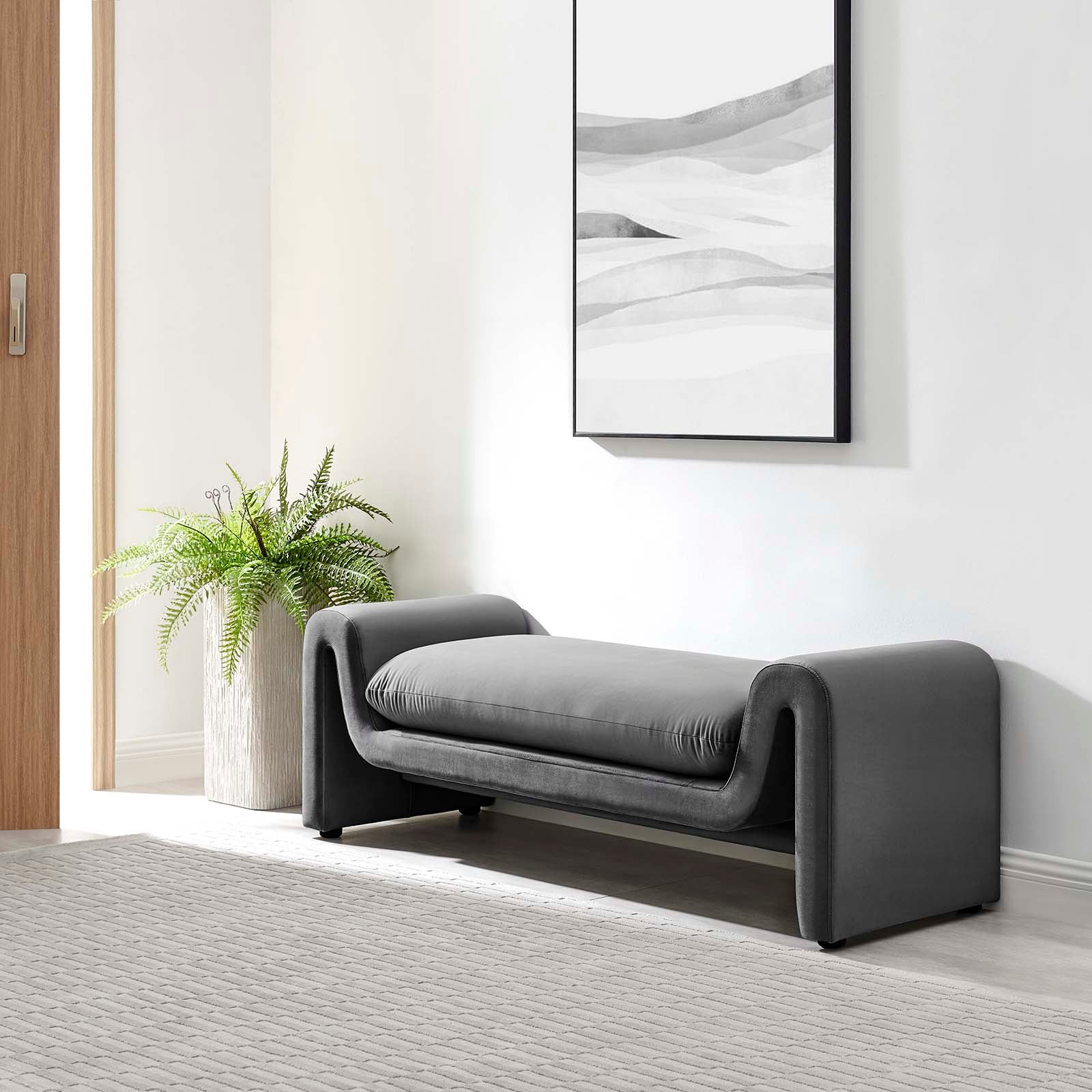 Waverly Performance Velvet Bench By Modway - EEI-6380 - Image 16