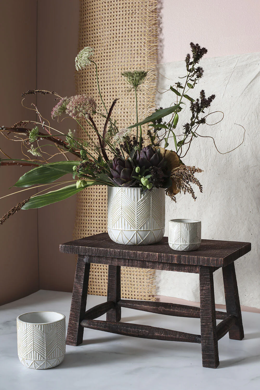 Whitcomb Pot Set of 8 By Accent Decor