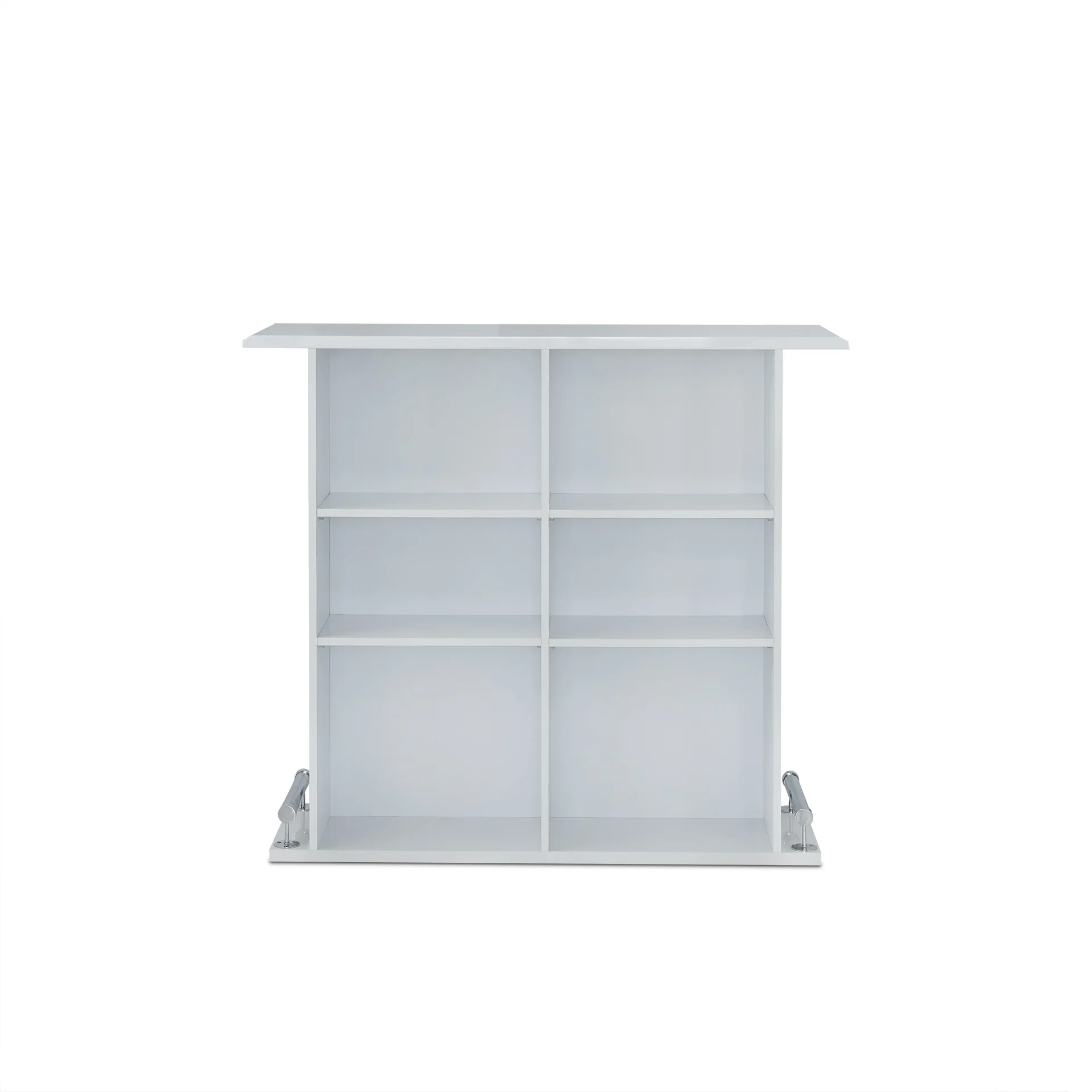 White High Gloss Mdf Bar Table By Homeroots