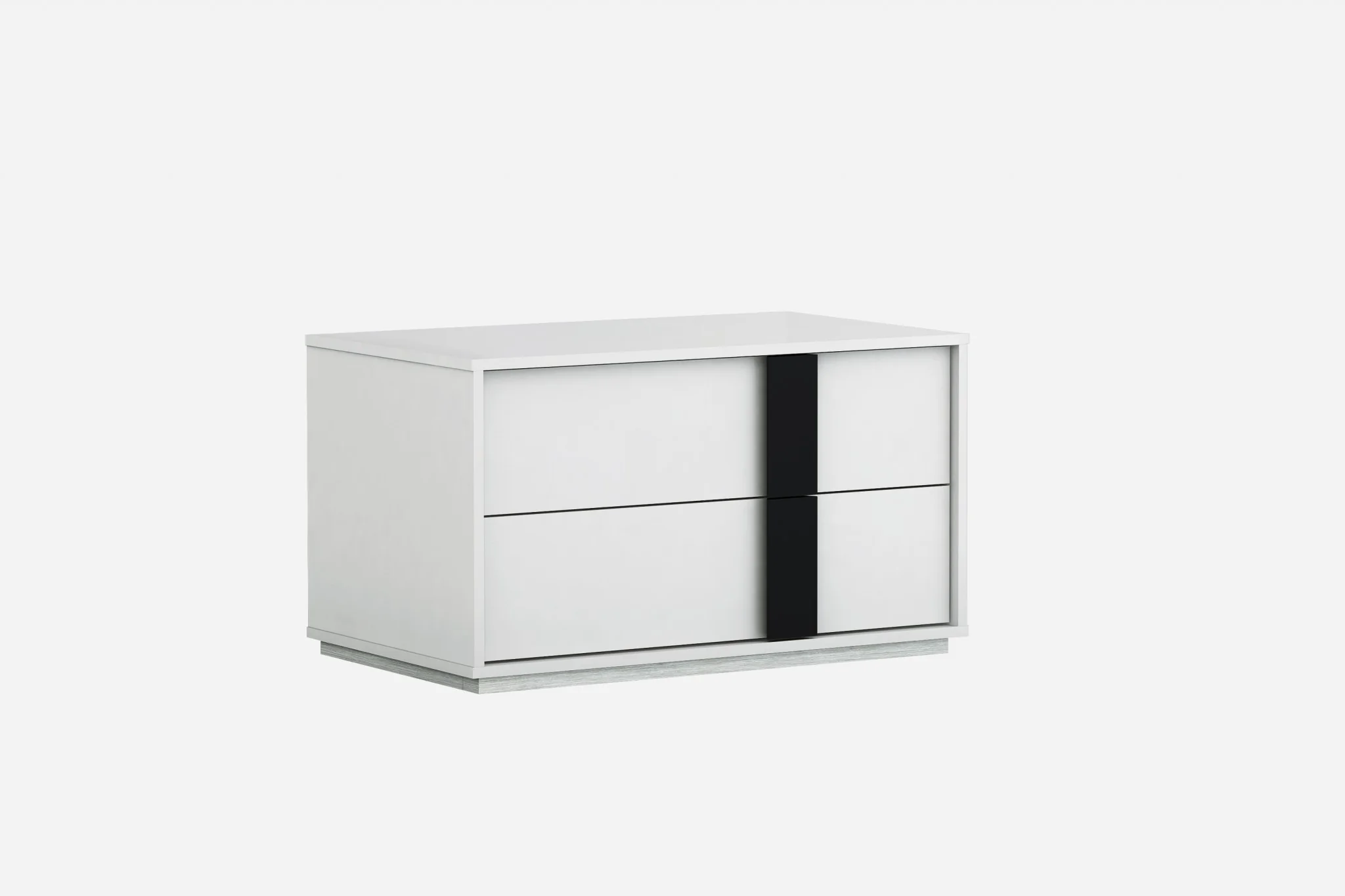 White Nightstand By Homeroots - 370749