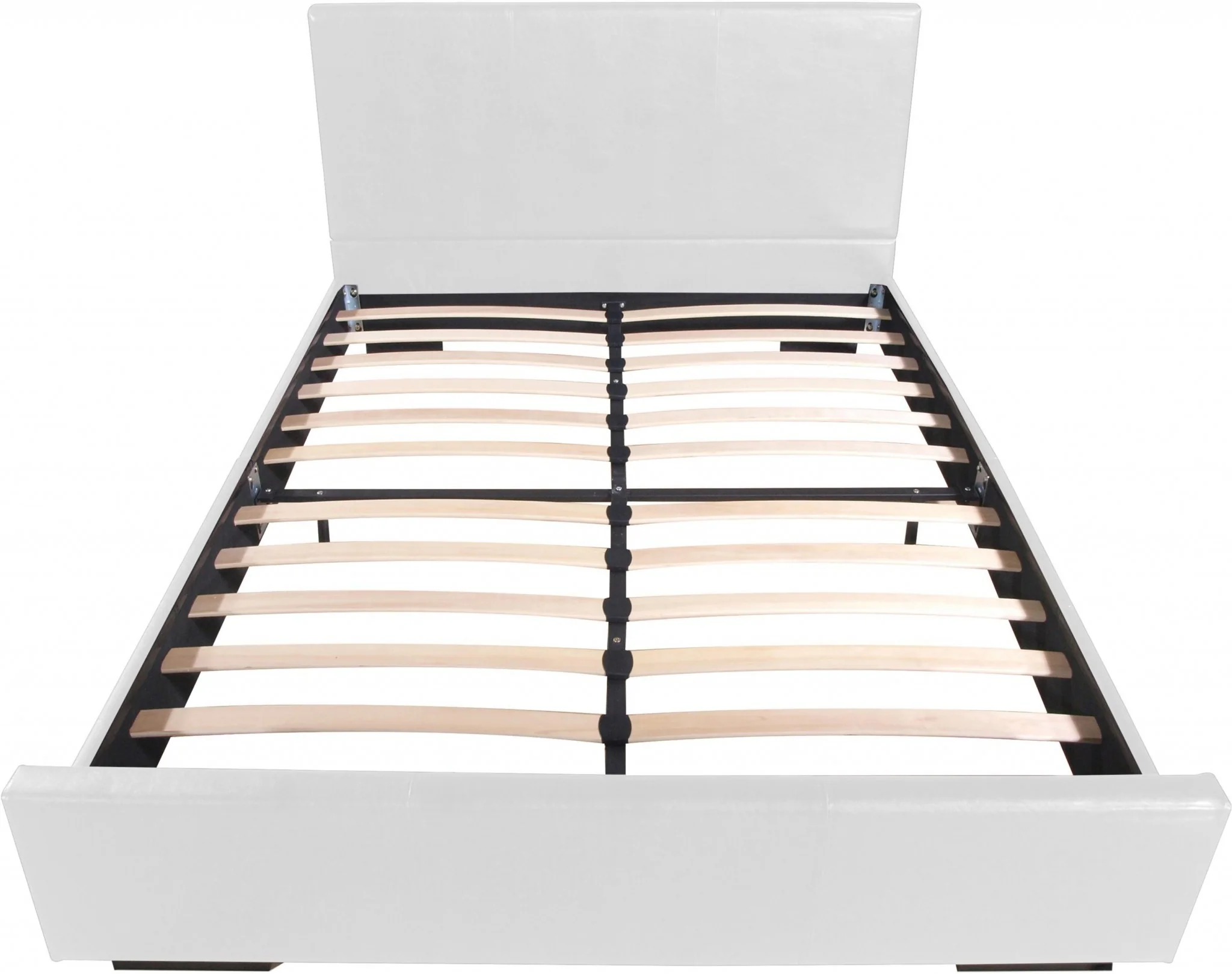White Platform King Bed By Homeroots - 396996 - Image 5