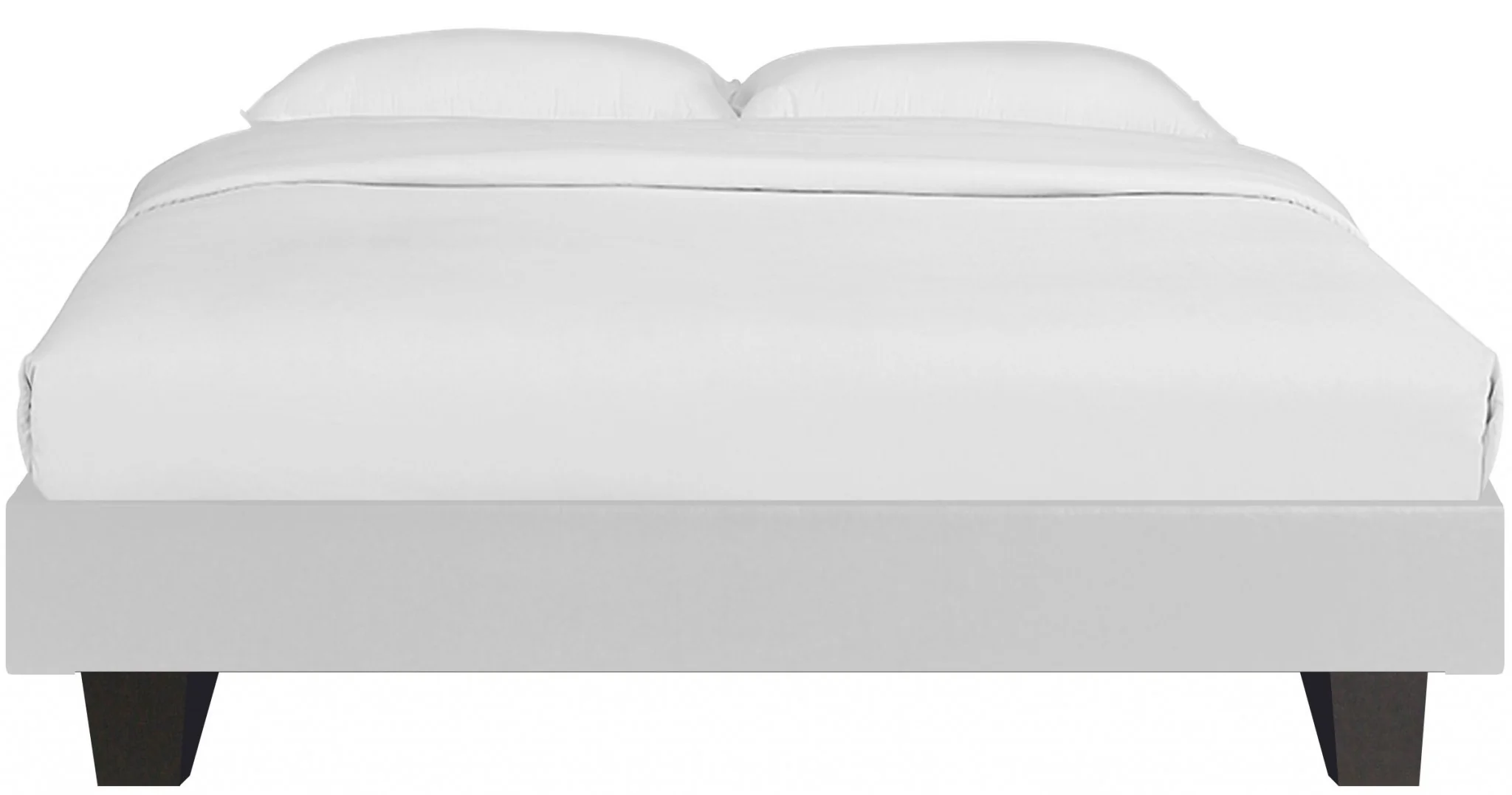 White Platform King Bed By Homeroots - 397008 - Image 2