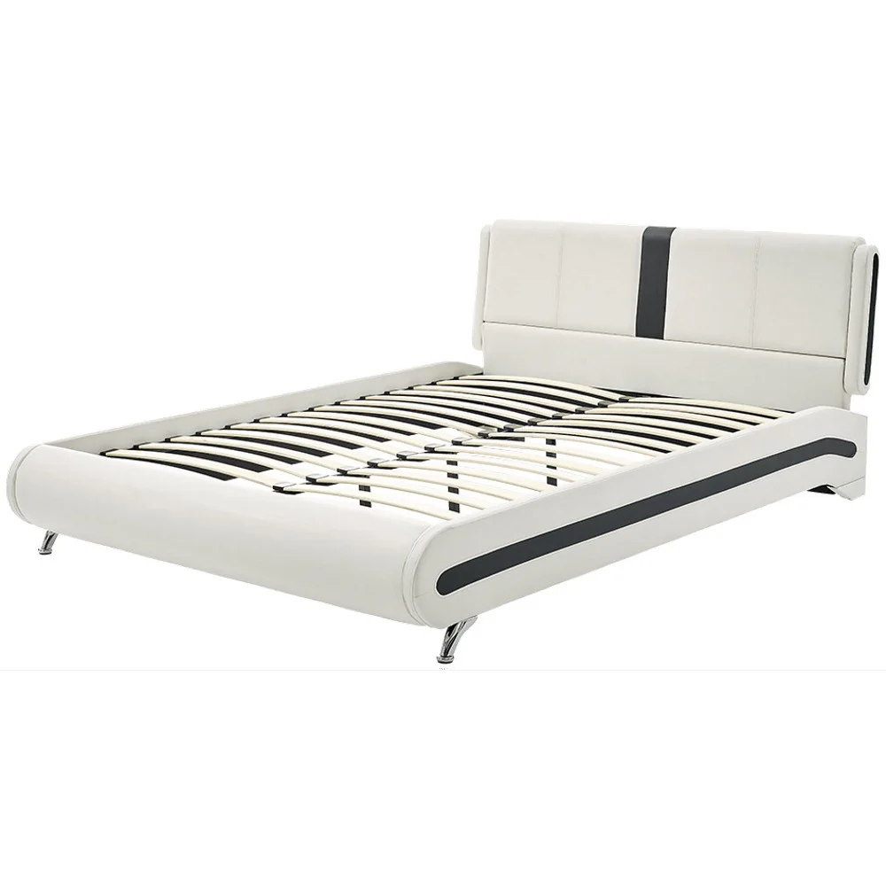 White Platform Queen Bed With Two Nightstands By Homeroots - 397017 - Image 7