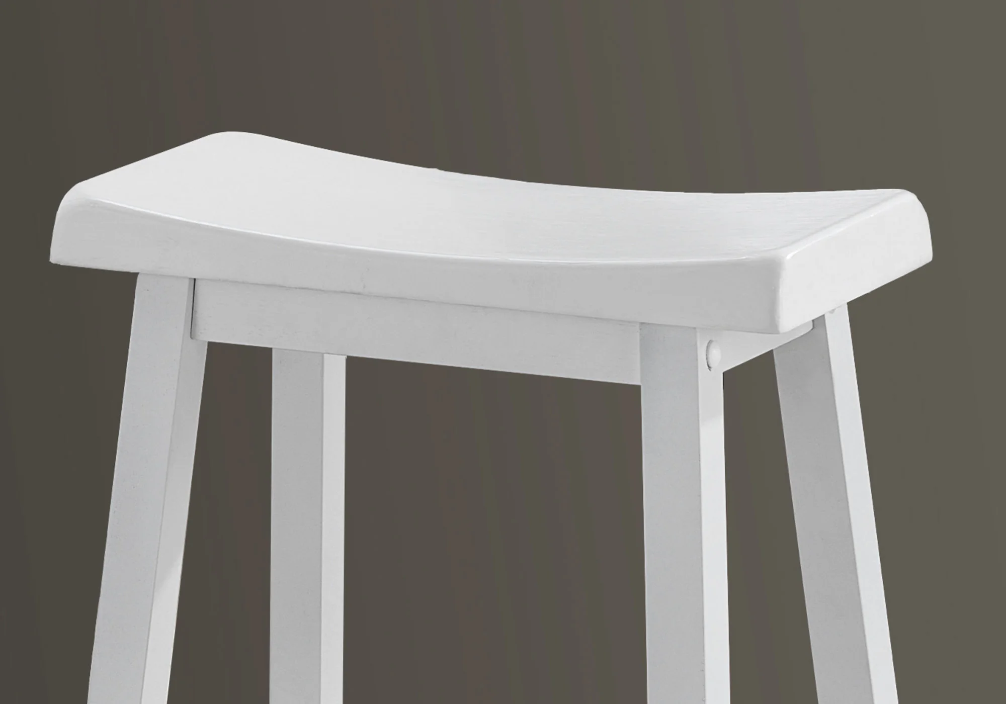 White Solid Wood Mdf Barstool By Homeroots