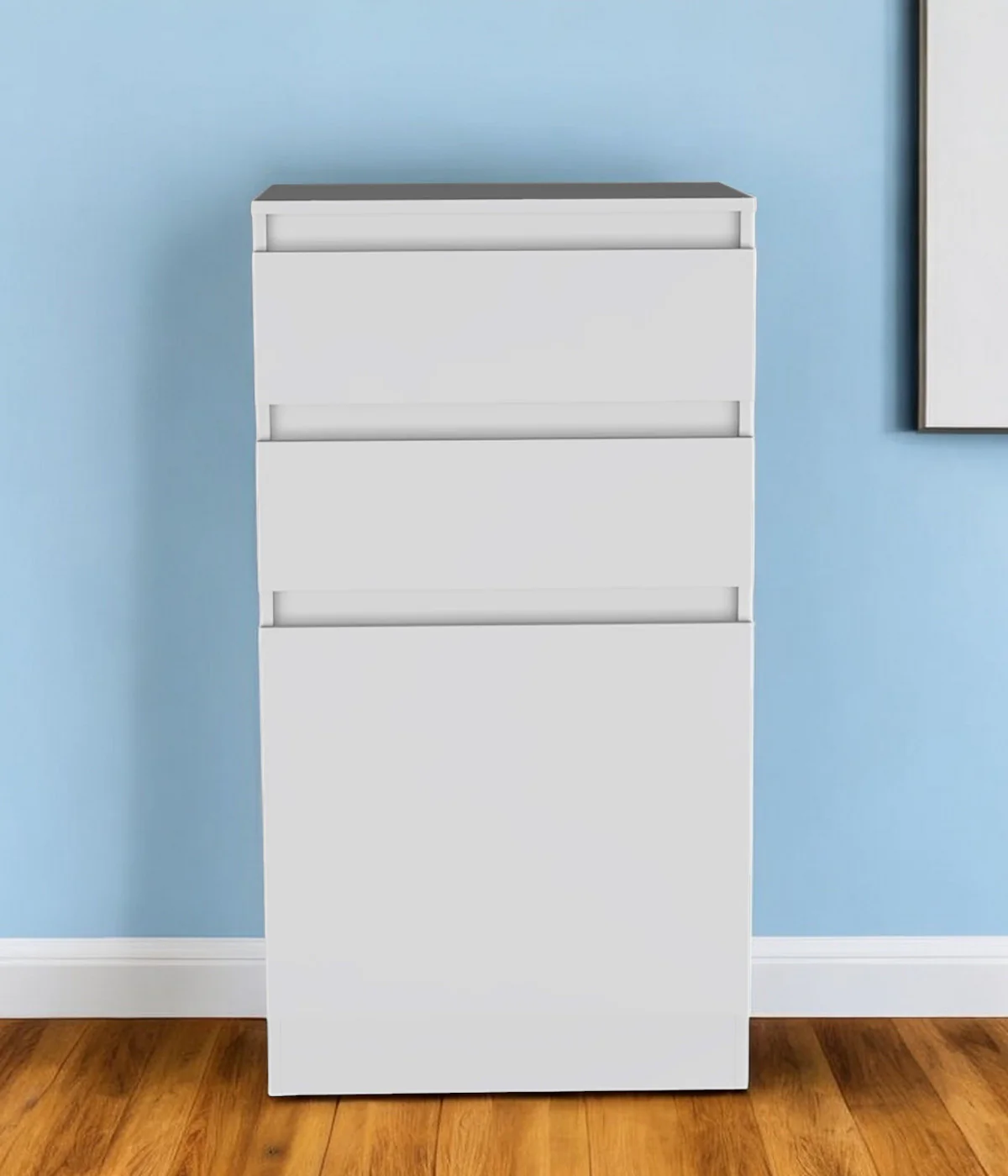 White Two Drawer Standard Chest By Homeroots