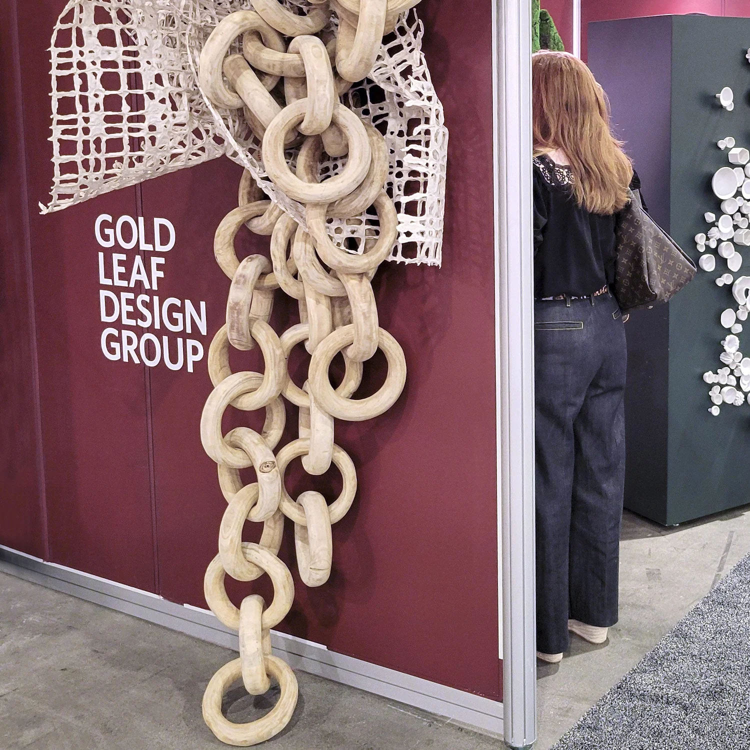 Wood Chain, 8 Link By Gold Leaf - Image 2