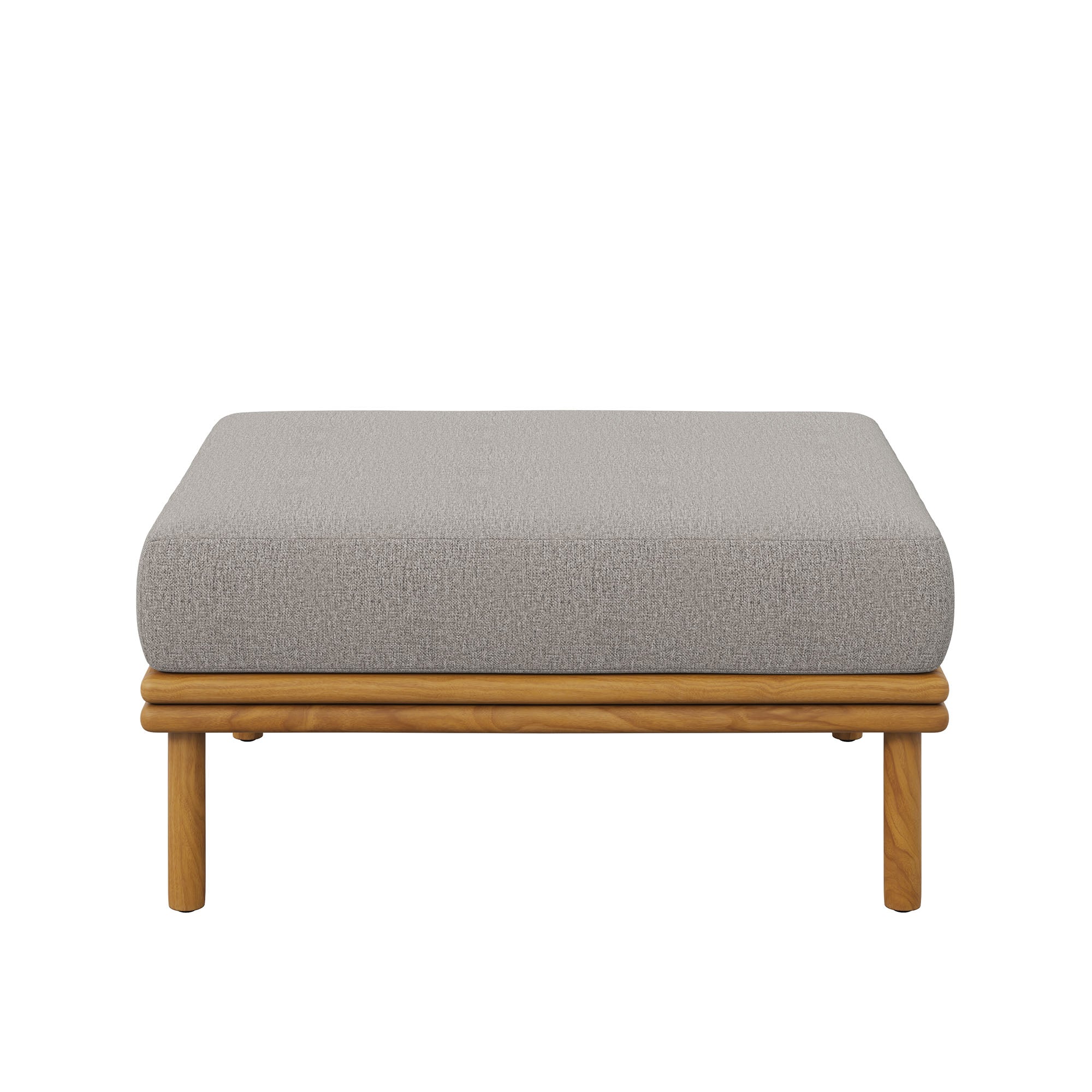 Wren Outdoor Patio Teak Wood Ottoman by Modway - Image 5