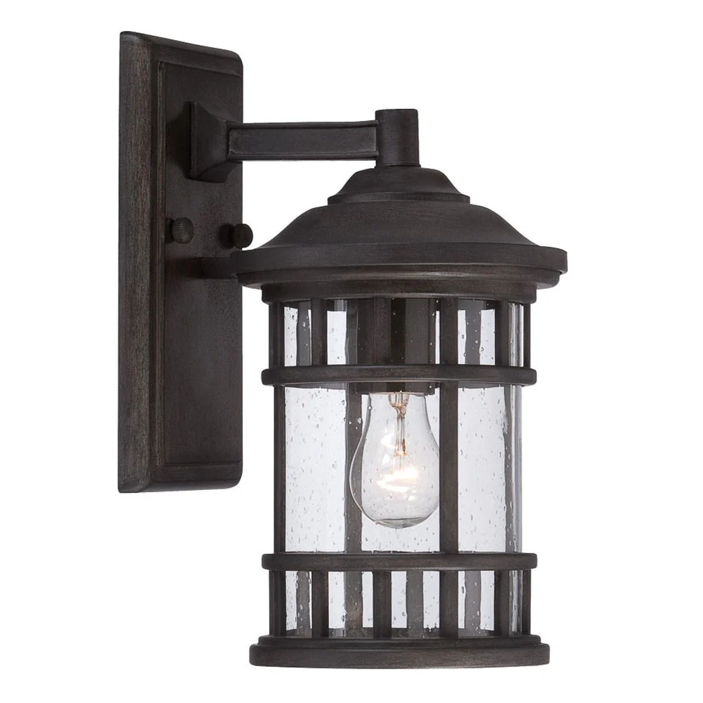XL Matte Black Canister Wall Light By Homeroots