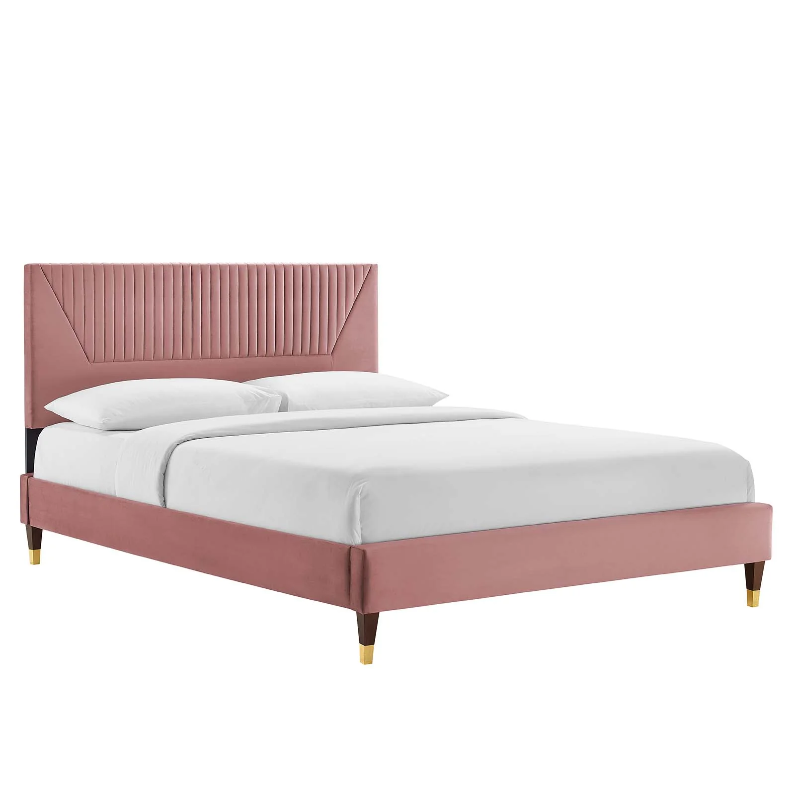 Yasmine Channel Tufted Performance Velvet Full Platform Bed By Modway - MOD-6996 - Image 9