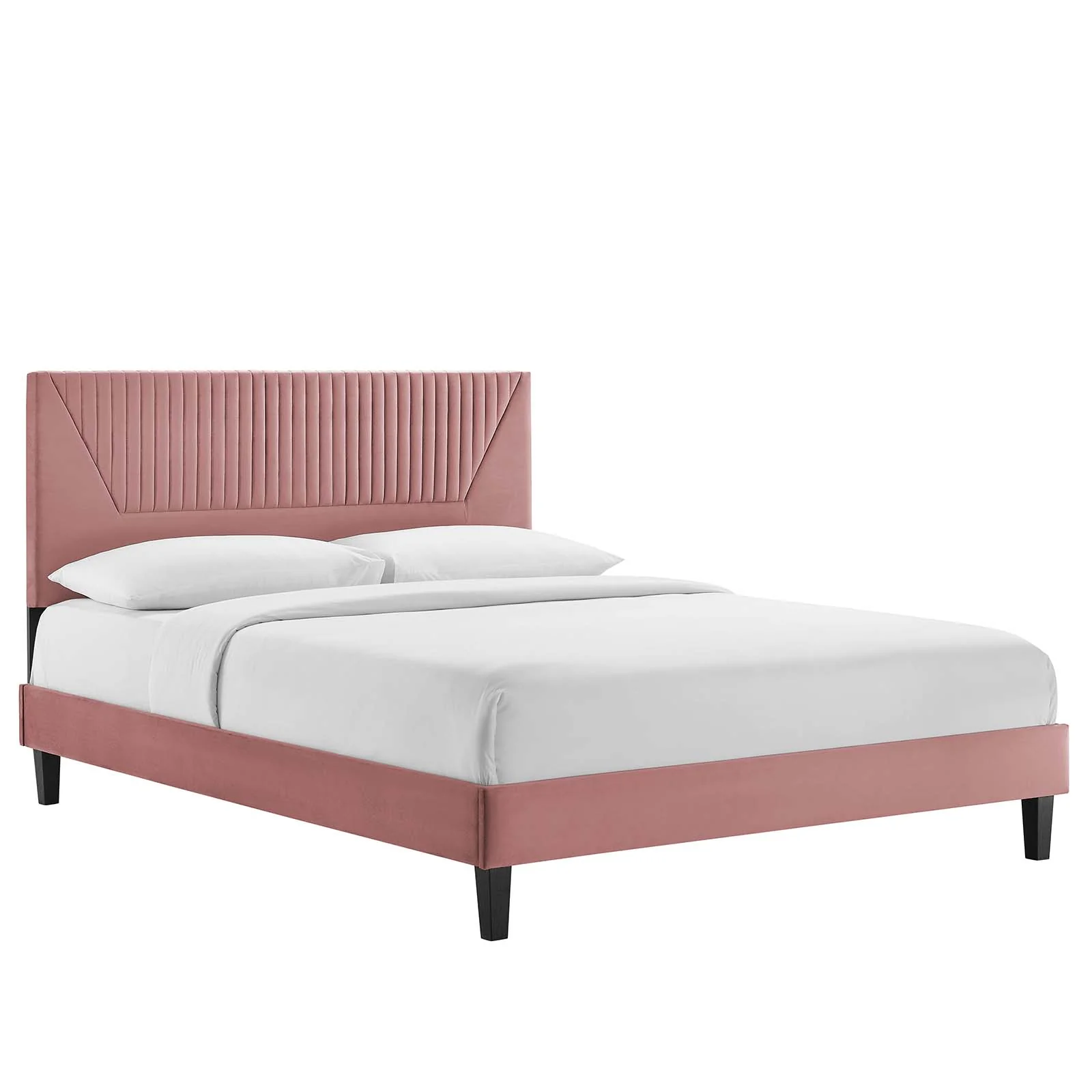 Yasmine Channel Tufted Performance Velvet Full Platform Bed By Modway - MOD-7000 - Image 9