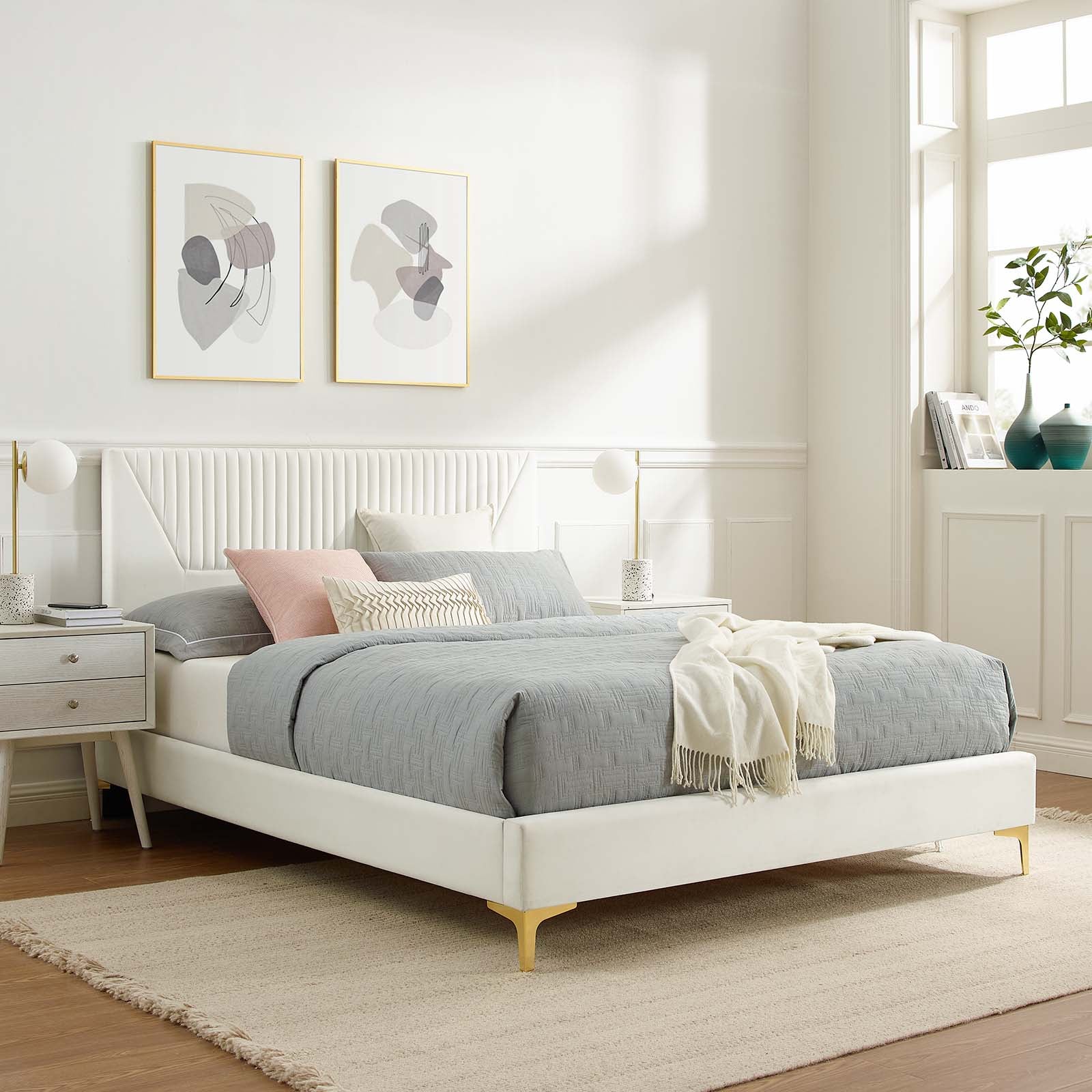 Yasmine Channel Tufted Performance Velvet Full Platform Bed By Modway - MOD-7004 - Image 32