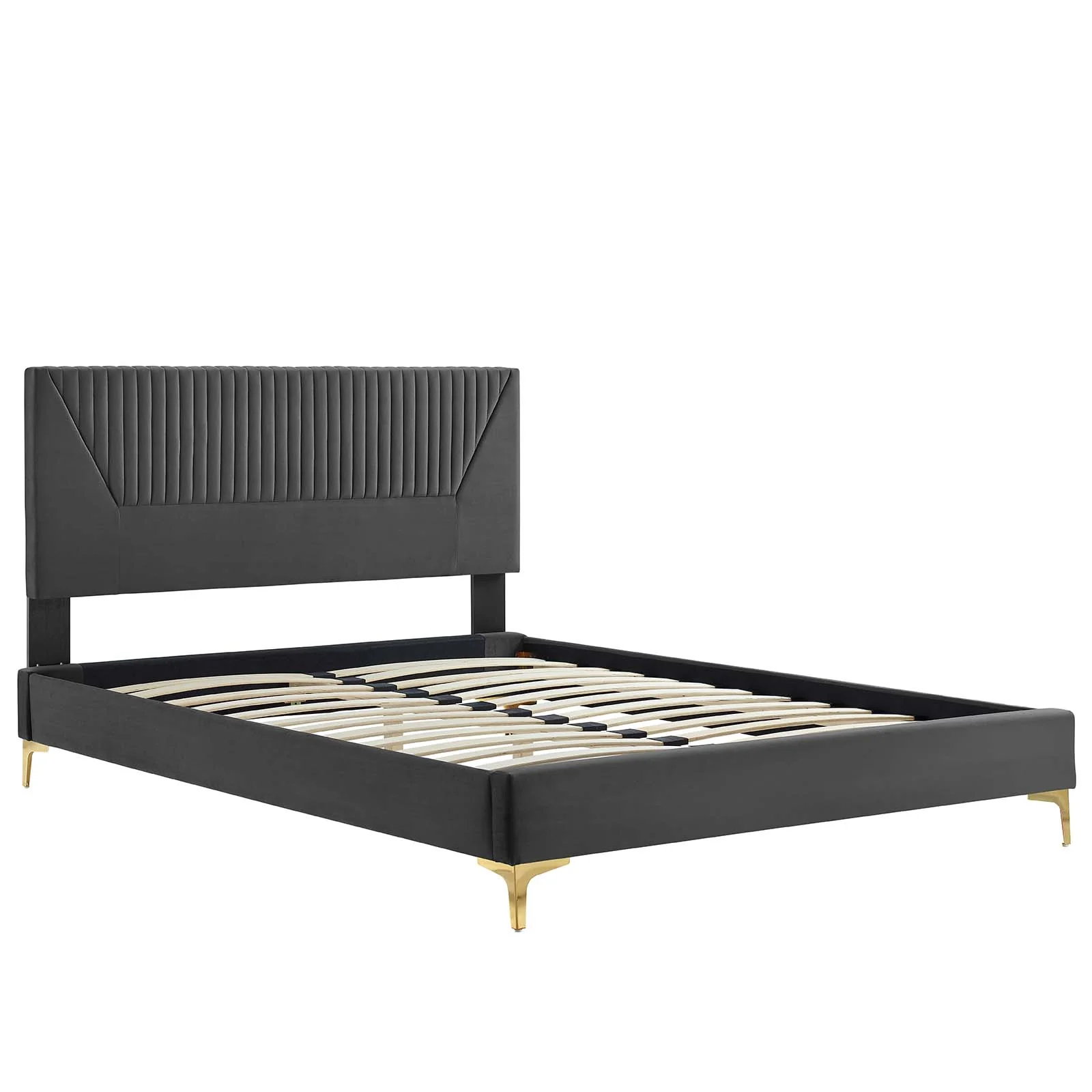 Yasmine Channel Tufted Performance Velvet Full Platform Bed By Modway - MOD-7004 - Image 5