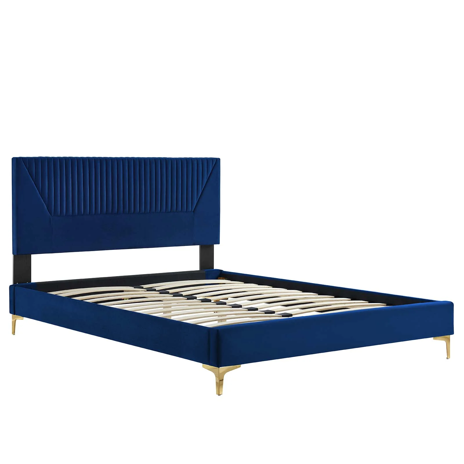 Yasmine Channel Tufted Performance Velvet Queen Platform Bed By Modway - MOD-6980 - Image 20
